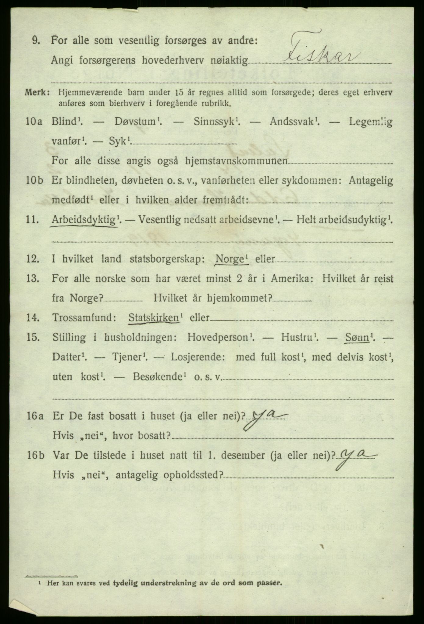 SAB, 1920 census for Solund, 1920, p. 1749