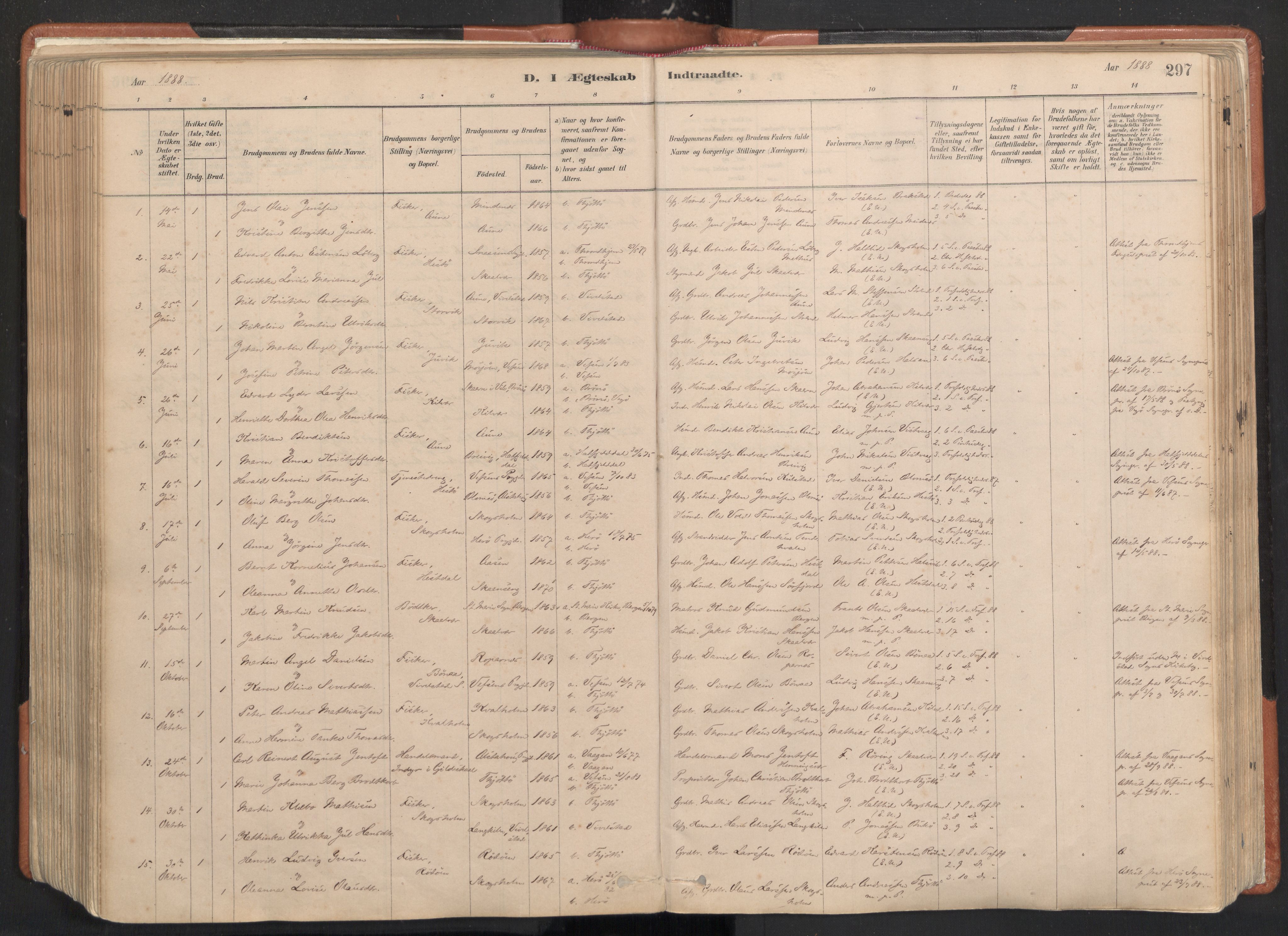 Ministerialprotokoller, klokkerbøker og fødselsregistre - Nordland, SAT/A-1459/817/L0264: Parish register (official) no. 817A04, 1878-1907, p. 297