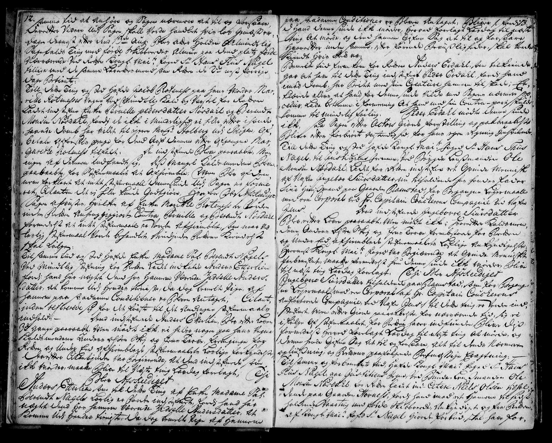 Sunnfjord tingrett, AV/SAB-A-3201/1/F/Fa/Faa/L0012: Tingbok  - gardar under Lenets gods, 1740-1745, p. 12-13