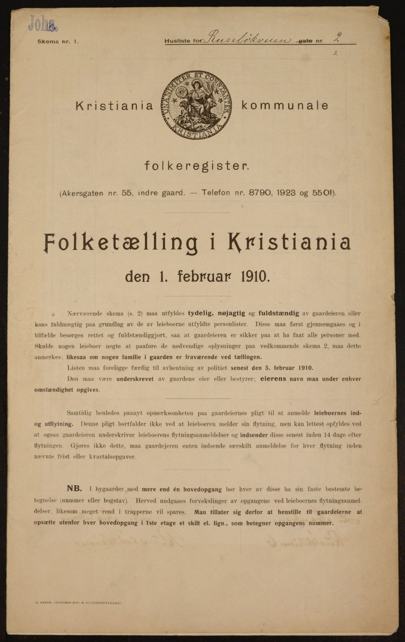 OBA, Municipal Census 1910 for Kristiania, 1910, p. 80979