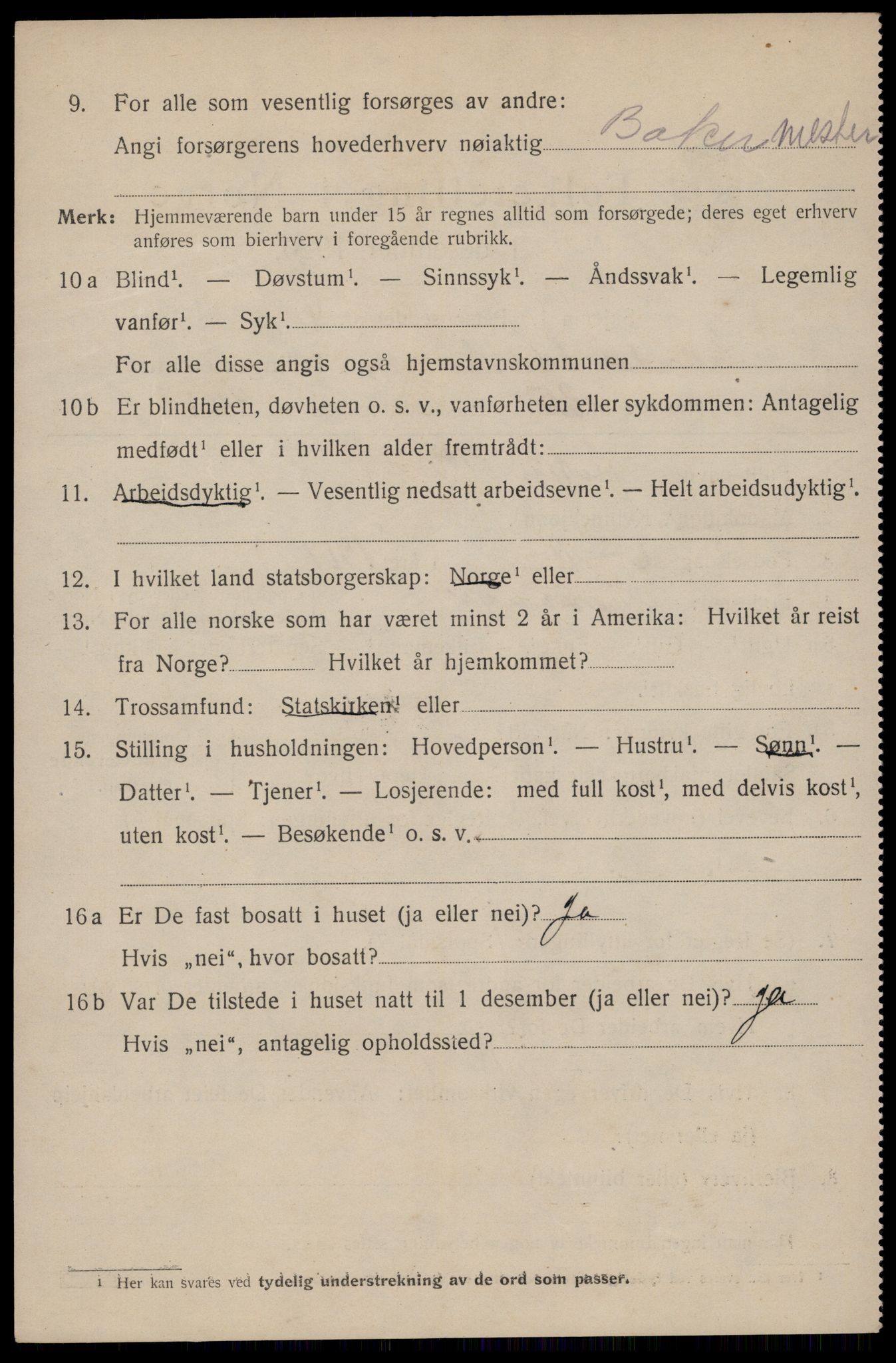 SAST, 1920 census for Sokndal town, 1920, p. 634