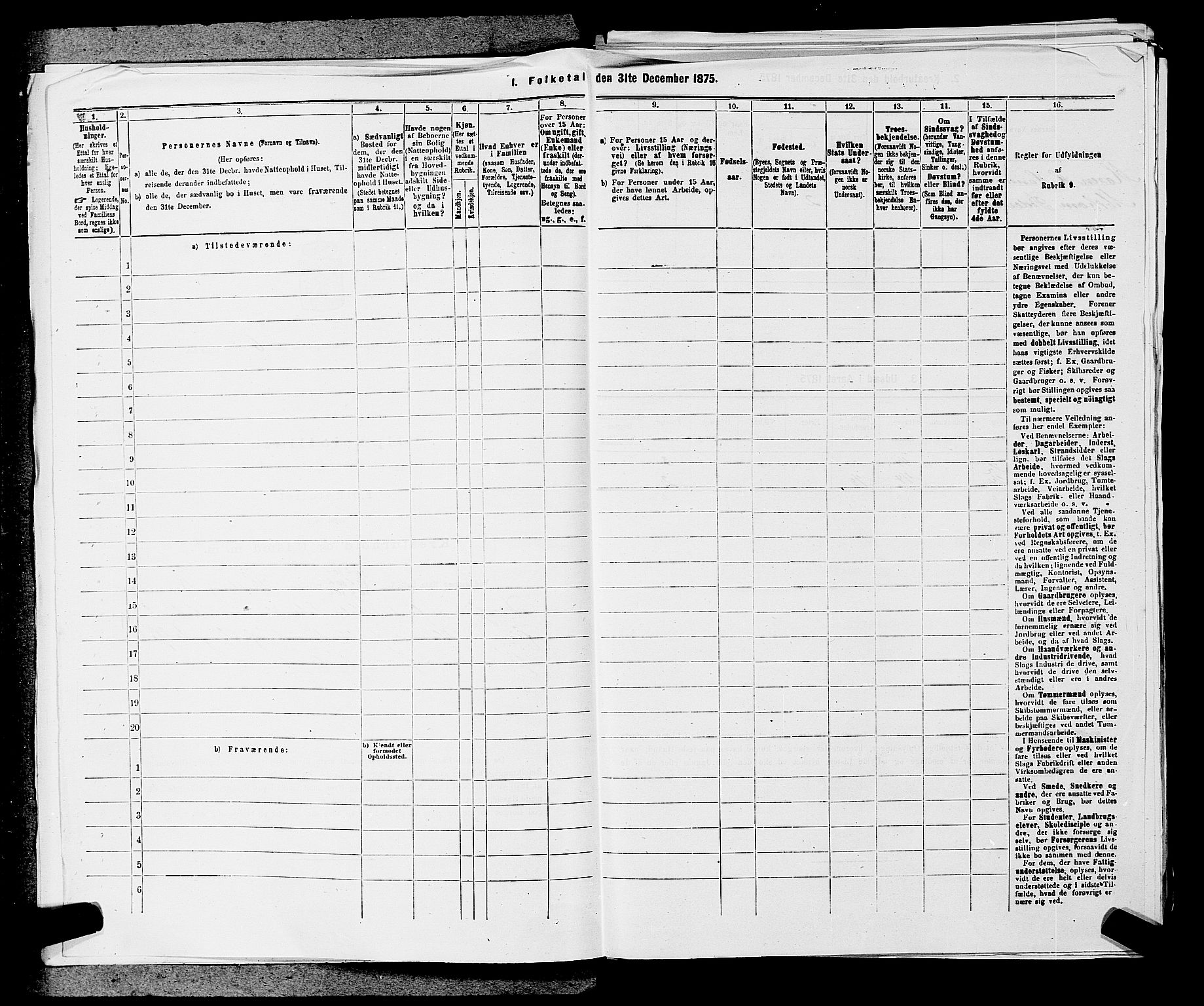 SAKO, 1875 census for 0816P Sannidal, 1875, p. 414