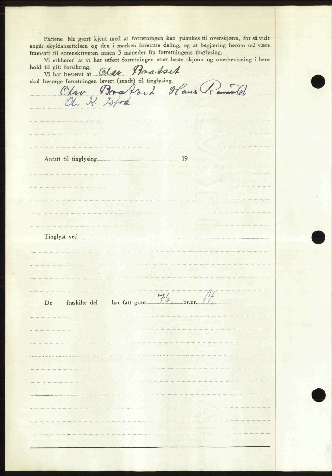 Romsdal sorenskriveri, AV/SAT-A-4149/1/2/2C: Mortgage book no. A31, 1949-1949, Diary no: : 2675/1949