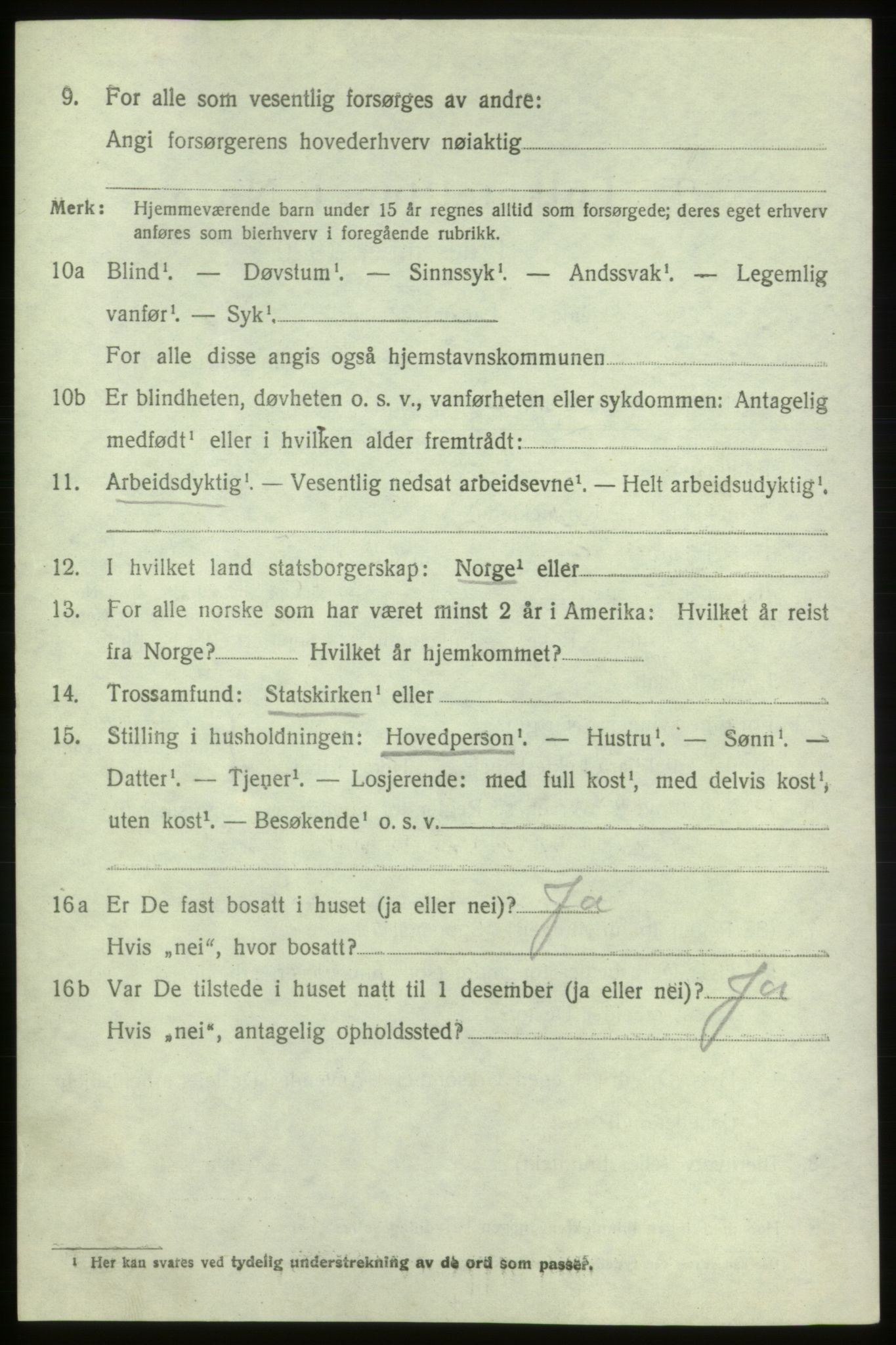 SAB, 1920 census for Sveio, 1920, p. 1335