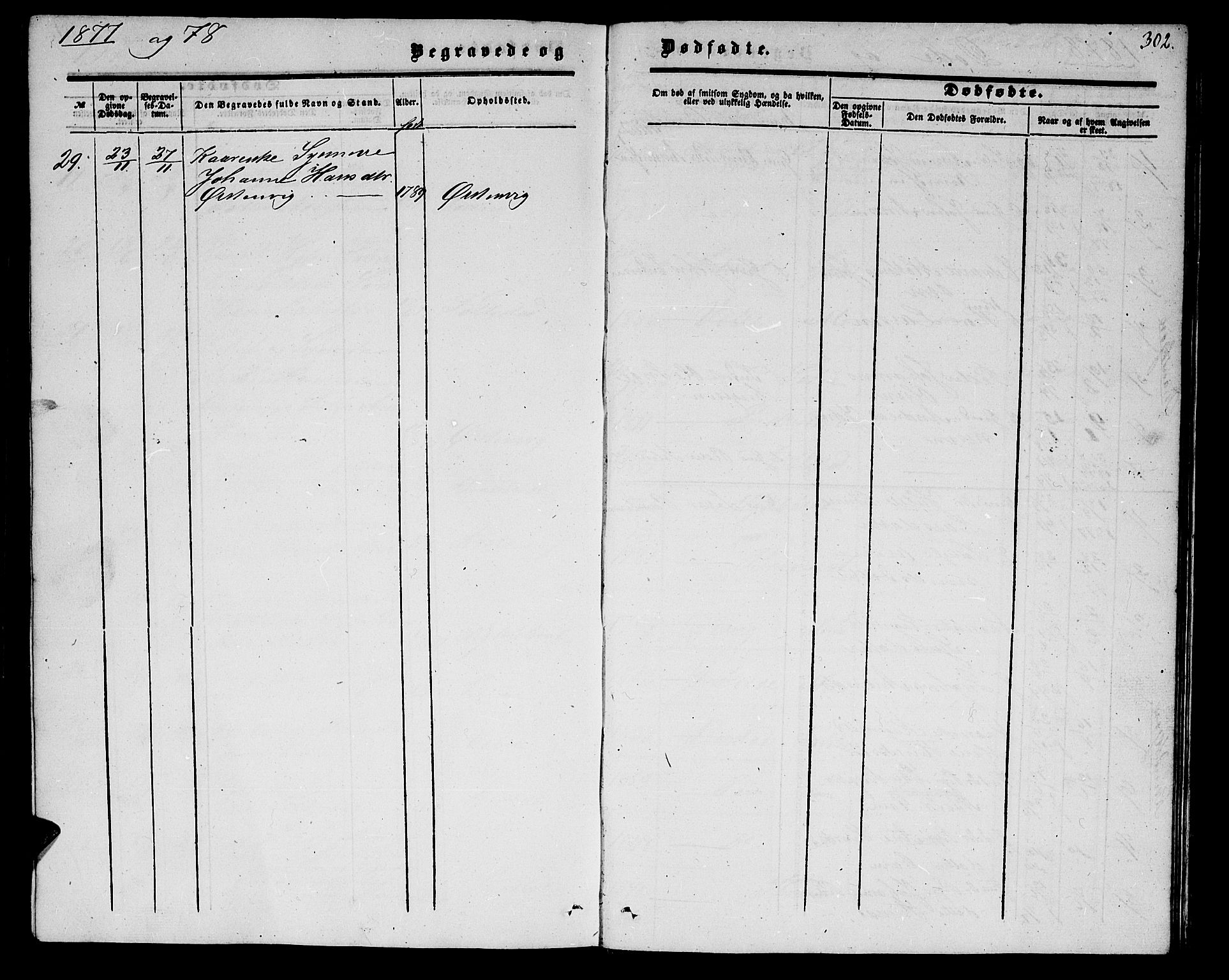 Ministerialprotokoller, klokkerbøker og fødselsregistre - Møre og Romsdal, AV/SAT-A-1454/513/L0188: Parish register (copy) no. 513C02, 1865-1882, p. 302