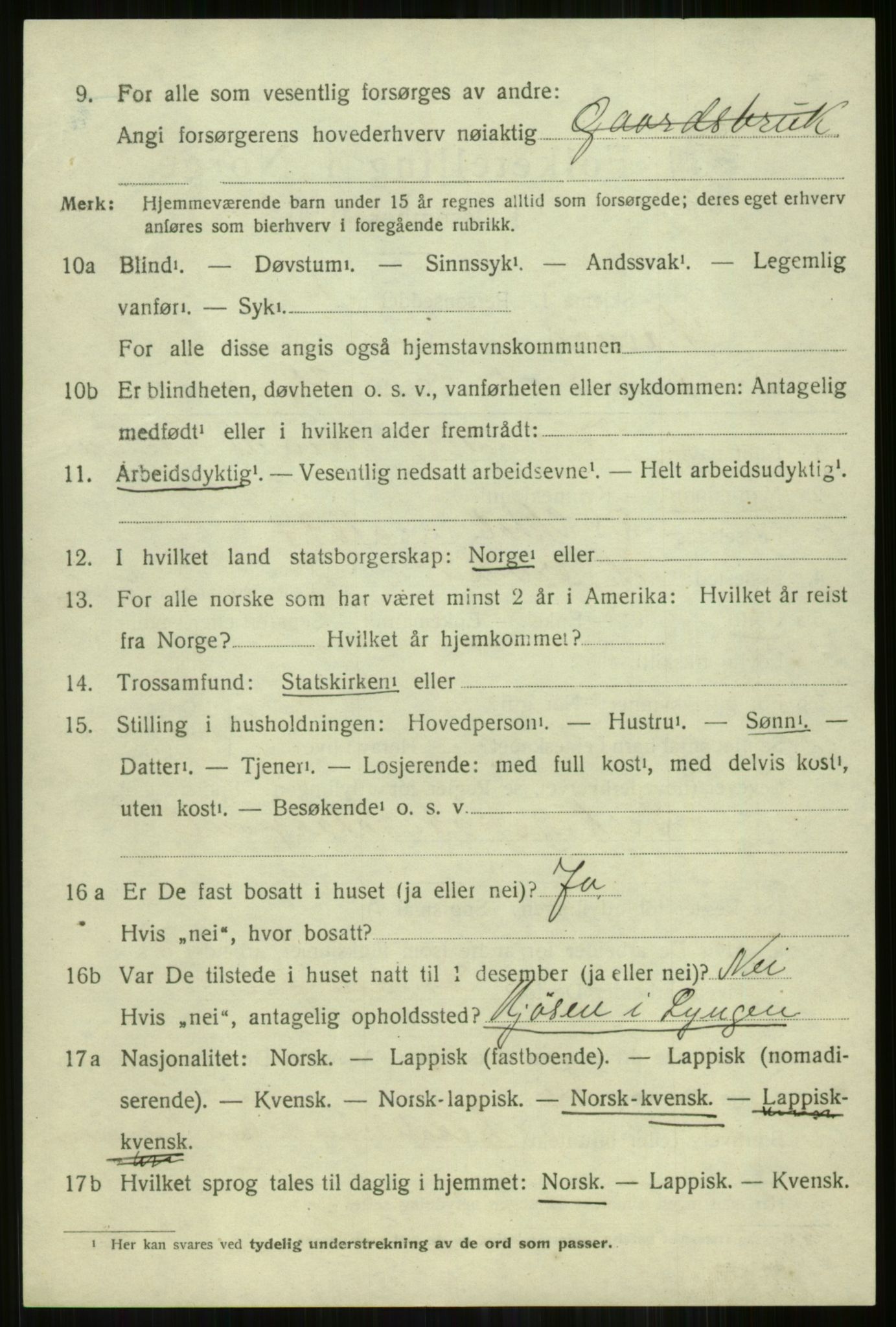 SATØ, 1920 census for Skjervøy, 1920, p. 4764