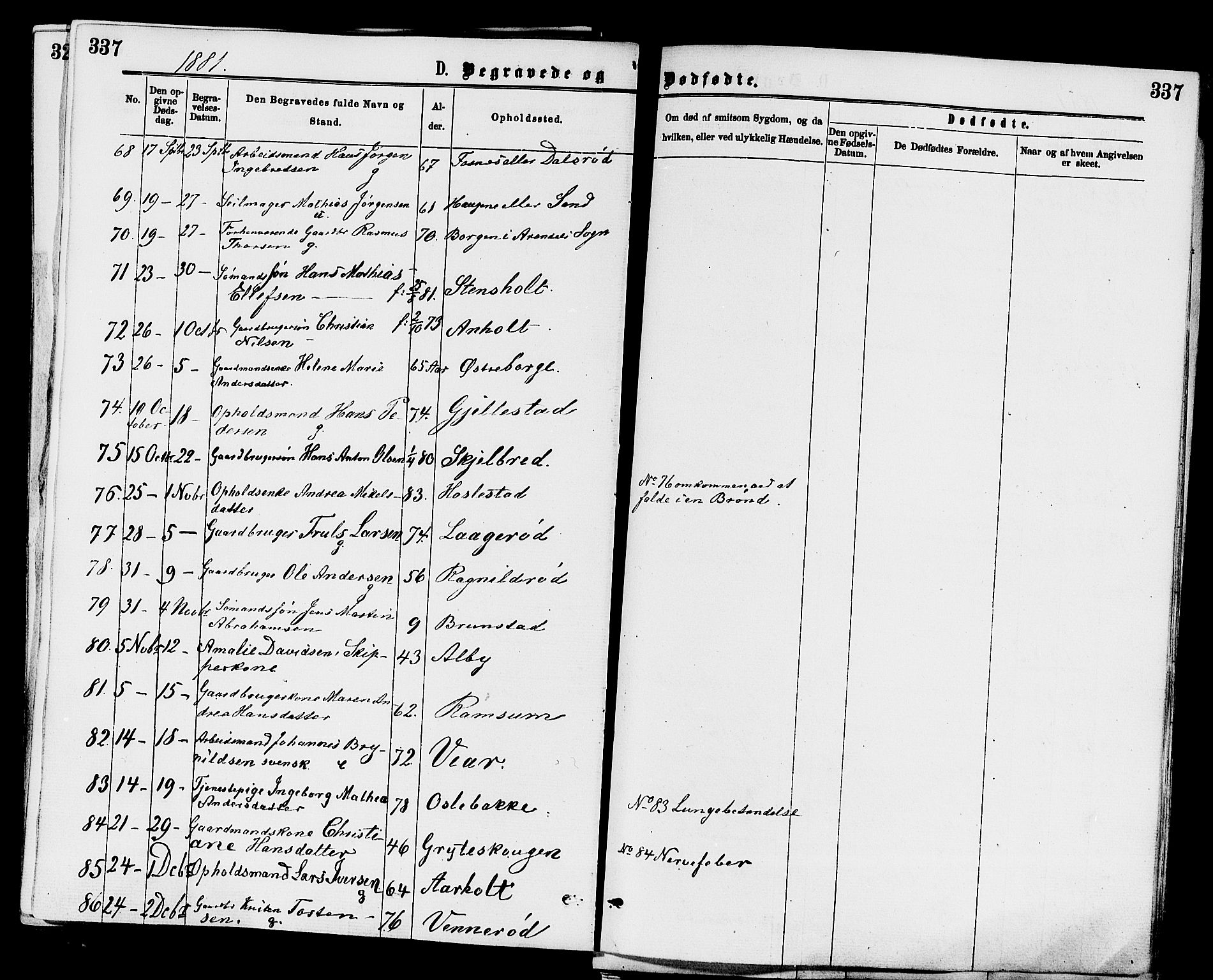 Stokke kirkebøker, AV/SAKO-A-320/F/Fa/L0009: Parish register (official) no. I 9, 1872-1883, p. 337