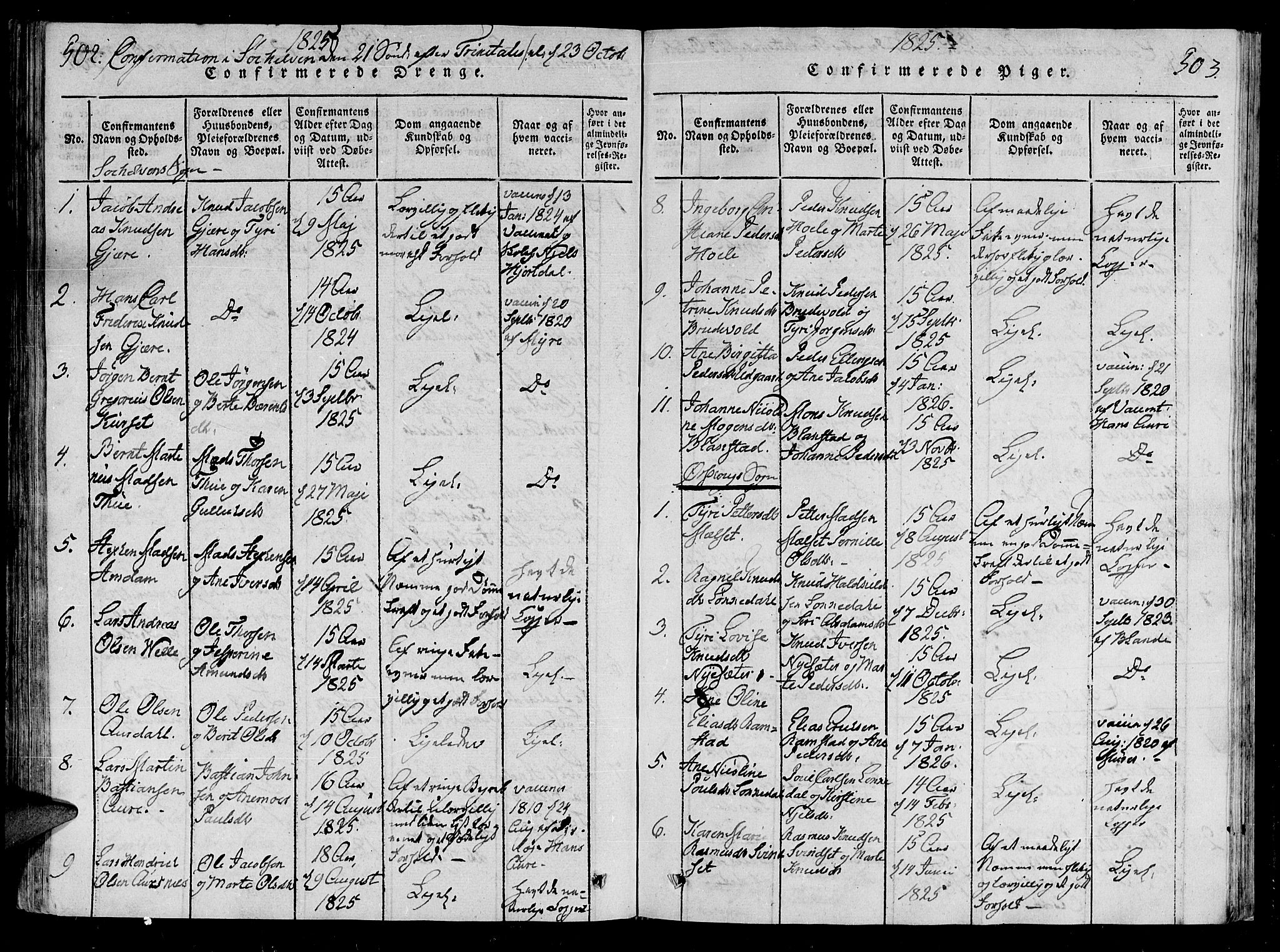 Ministerialprotokoller, klokkerbøker og fødselsregistre - Møre og Romsdal, AV/SAT-A-1454/522/L0310: Parish register (official) no. 522A05, 1816-1832, p. 502-503