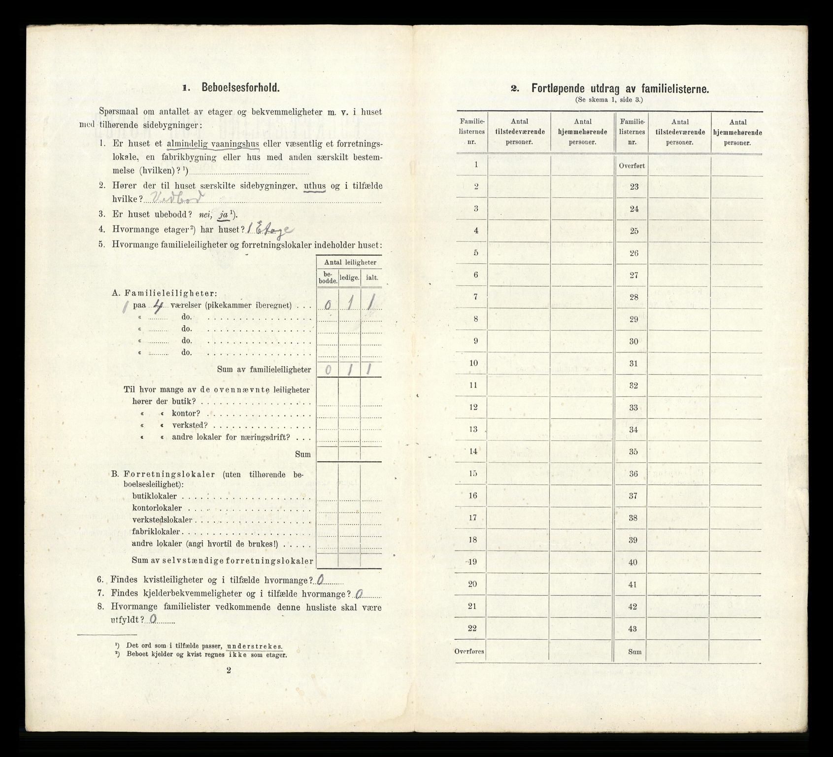 RA, 1910 census for Arendal, 1910, p. 6964