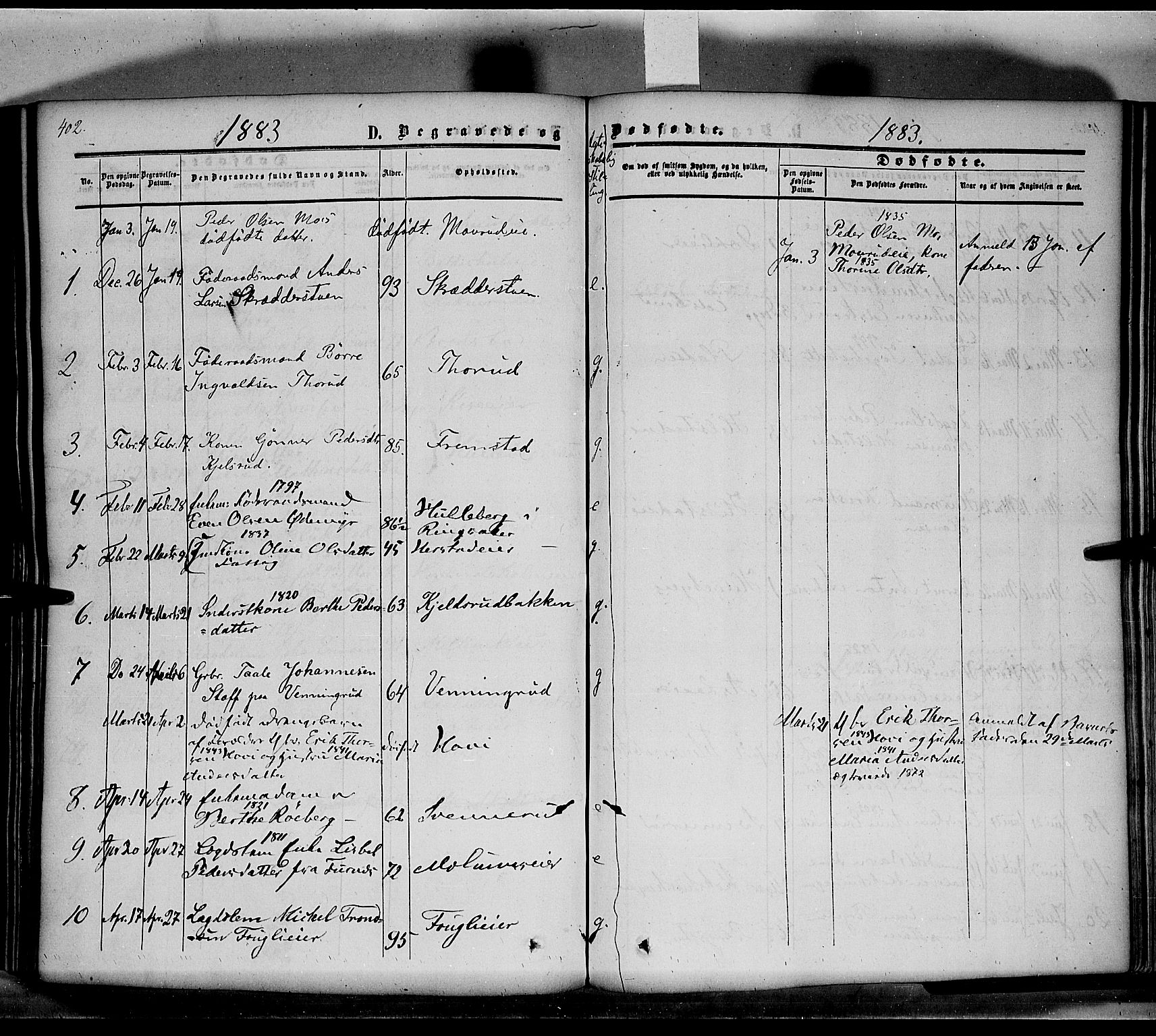 Nes prestekontor, Hedmark, SAH/PREST-020/K/Ka/L0004: Parish register (official) no. 4, 1852-1886, p. 402