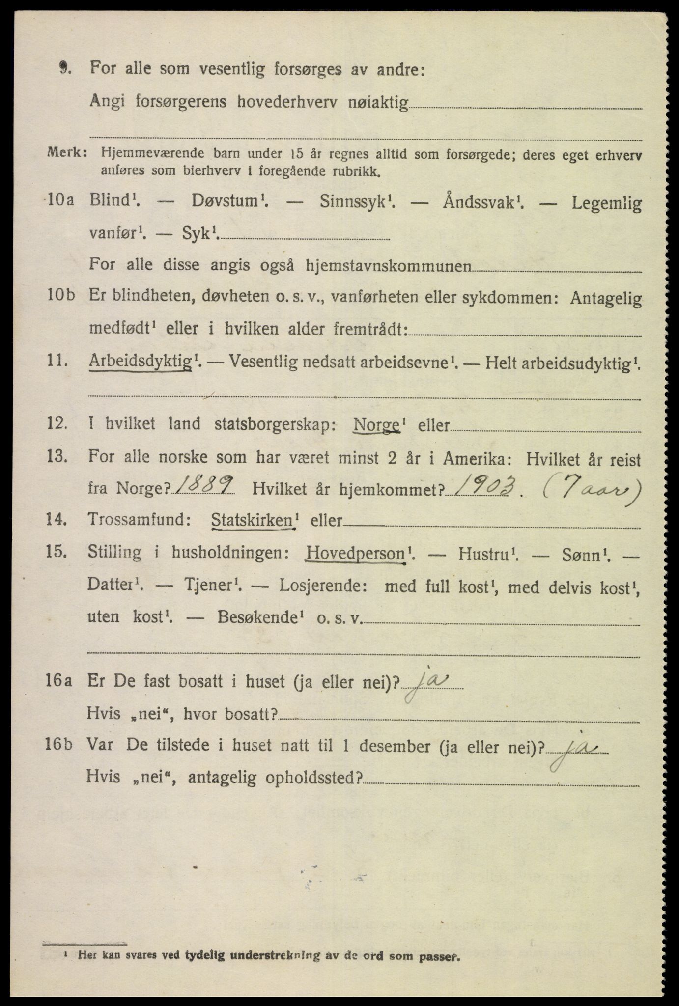 SAK, 1920 census for Herad, 1920, p. 1731