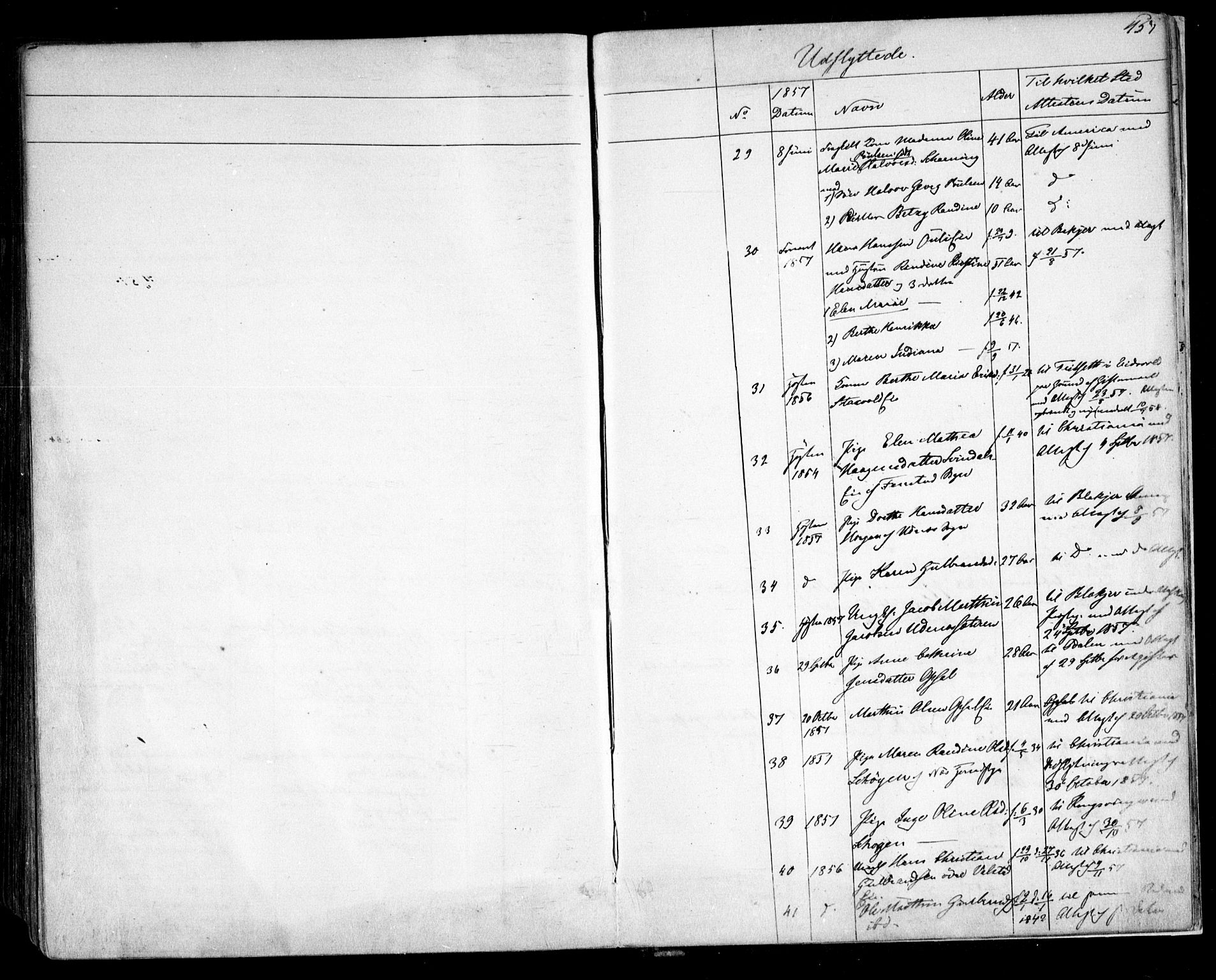 Nes prestekontor Kirkebøker, AV/SAO-A-10410/F/Fa/L0007: Parish register (official) no. I 7, 1846-1858, p. 457