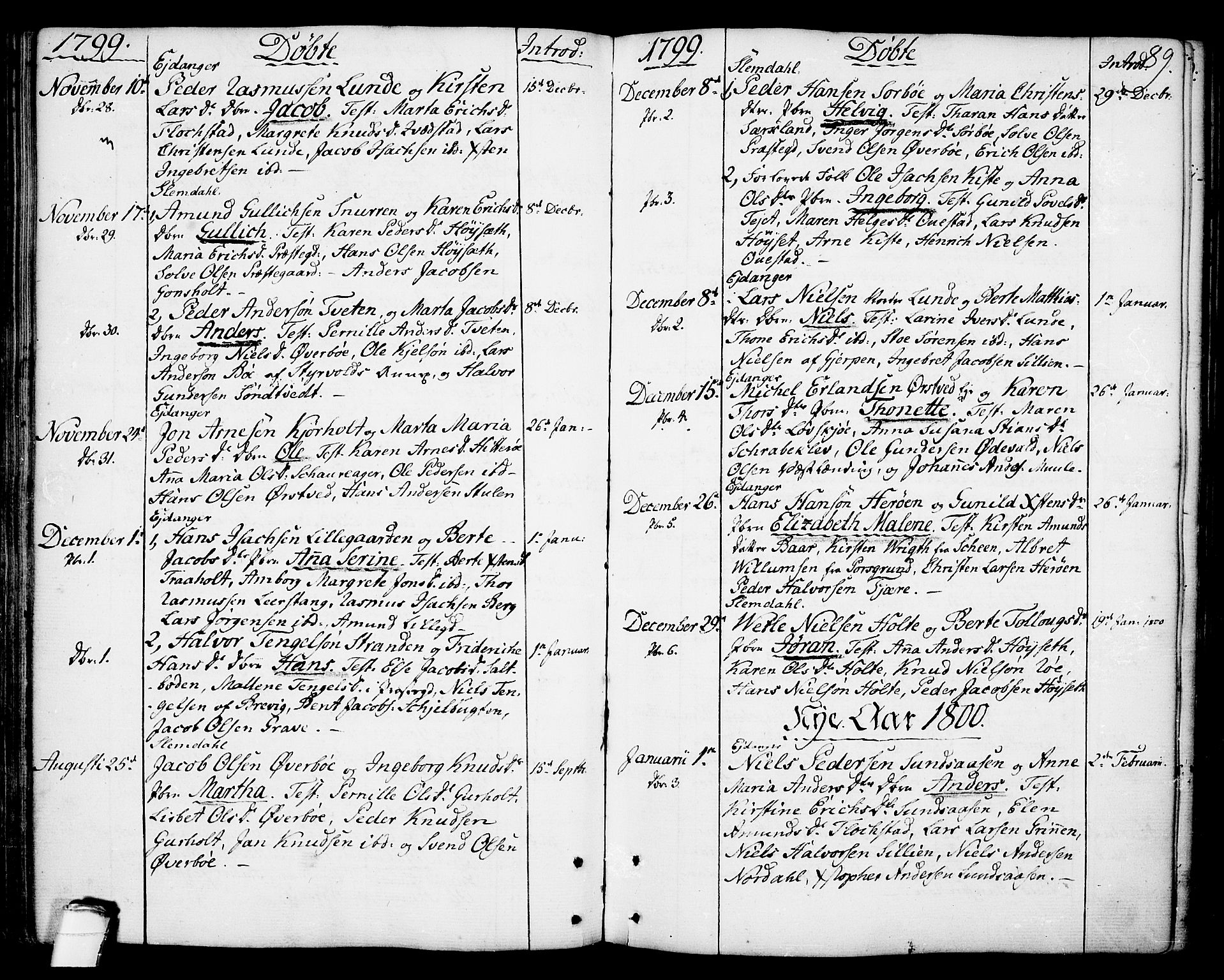 Eidanger kirkebøker, SAKO/A-261/F/Fa/L0006: Parish register (official) no. 6, 1764-1814, p. 89