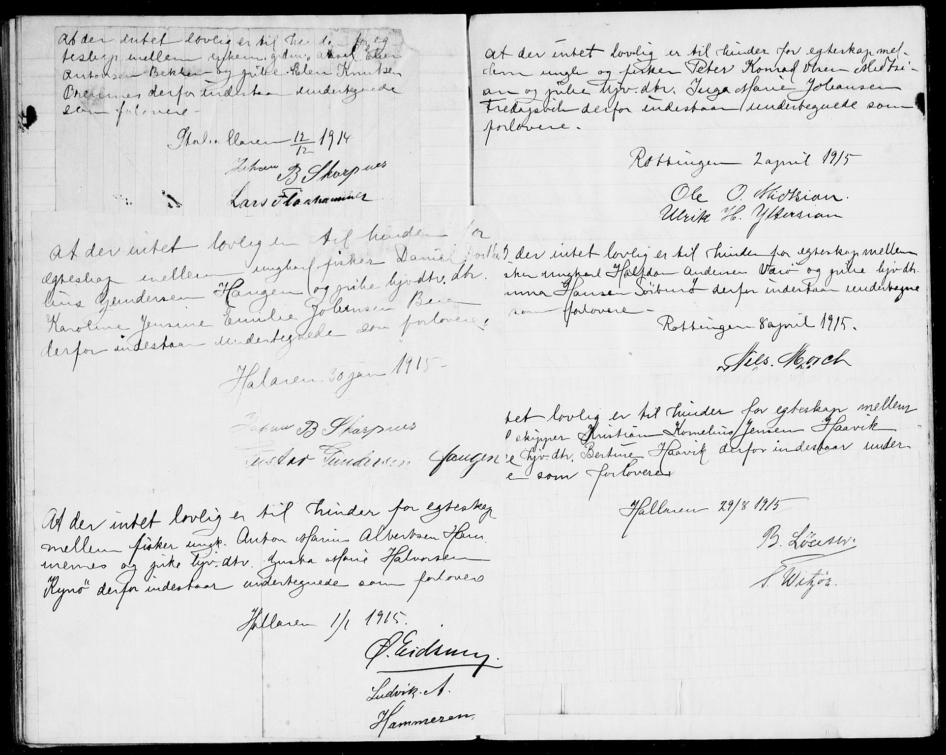 Frøya sokneprestkontor, AV/SAT-A-1116/1/I/I1/I1f: Banns register no. 640.I.1f.1, 1901-1917
