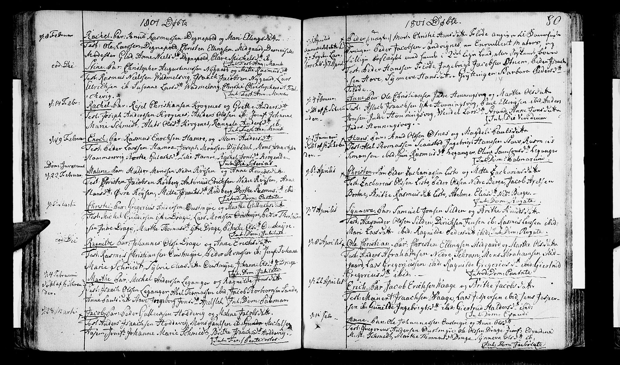 Selje sokneprestembete, AV/SAB-A-99938/H/Ha/Haa/Haaa: Parish register (official) no. A 6, 1782-1806, p. 80