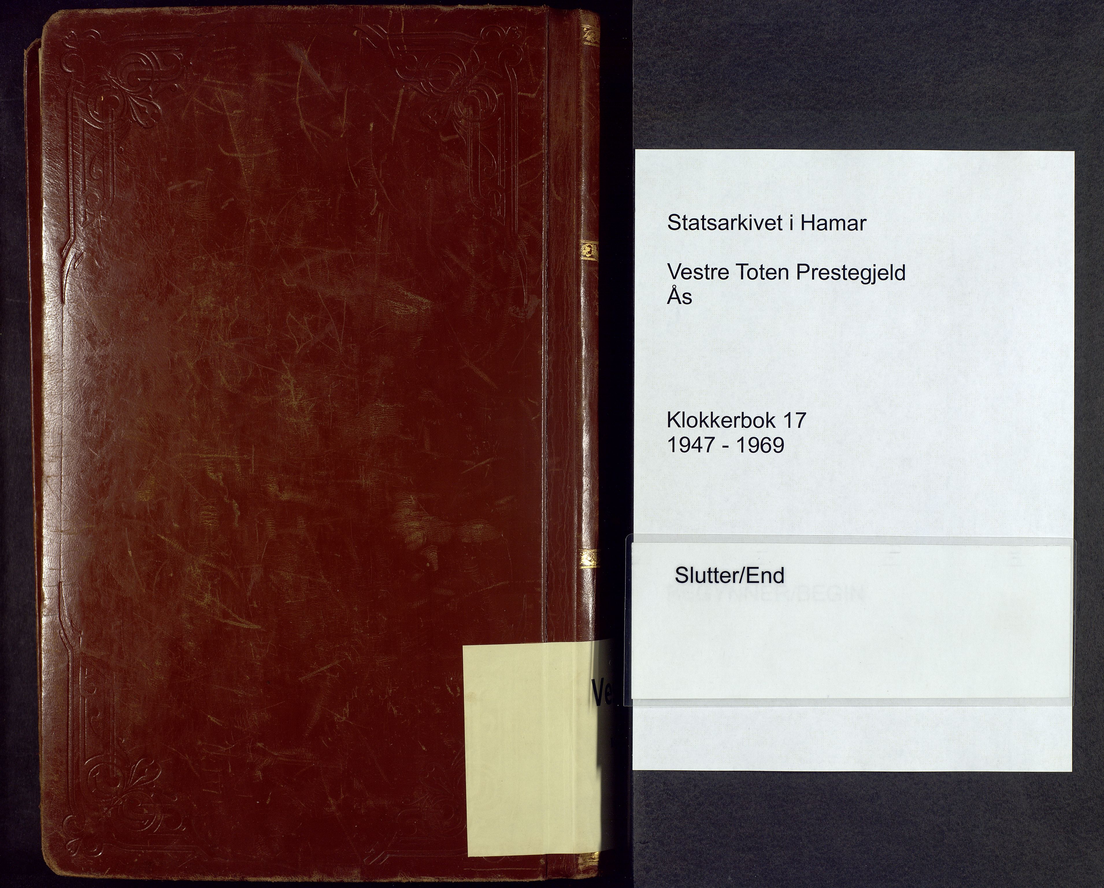 Vestre Toten prestekontor, AV/SAH-PREST-108/H/Ha/Hab/L0017: Parish register (copy) no. 17, 1947-1969