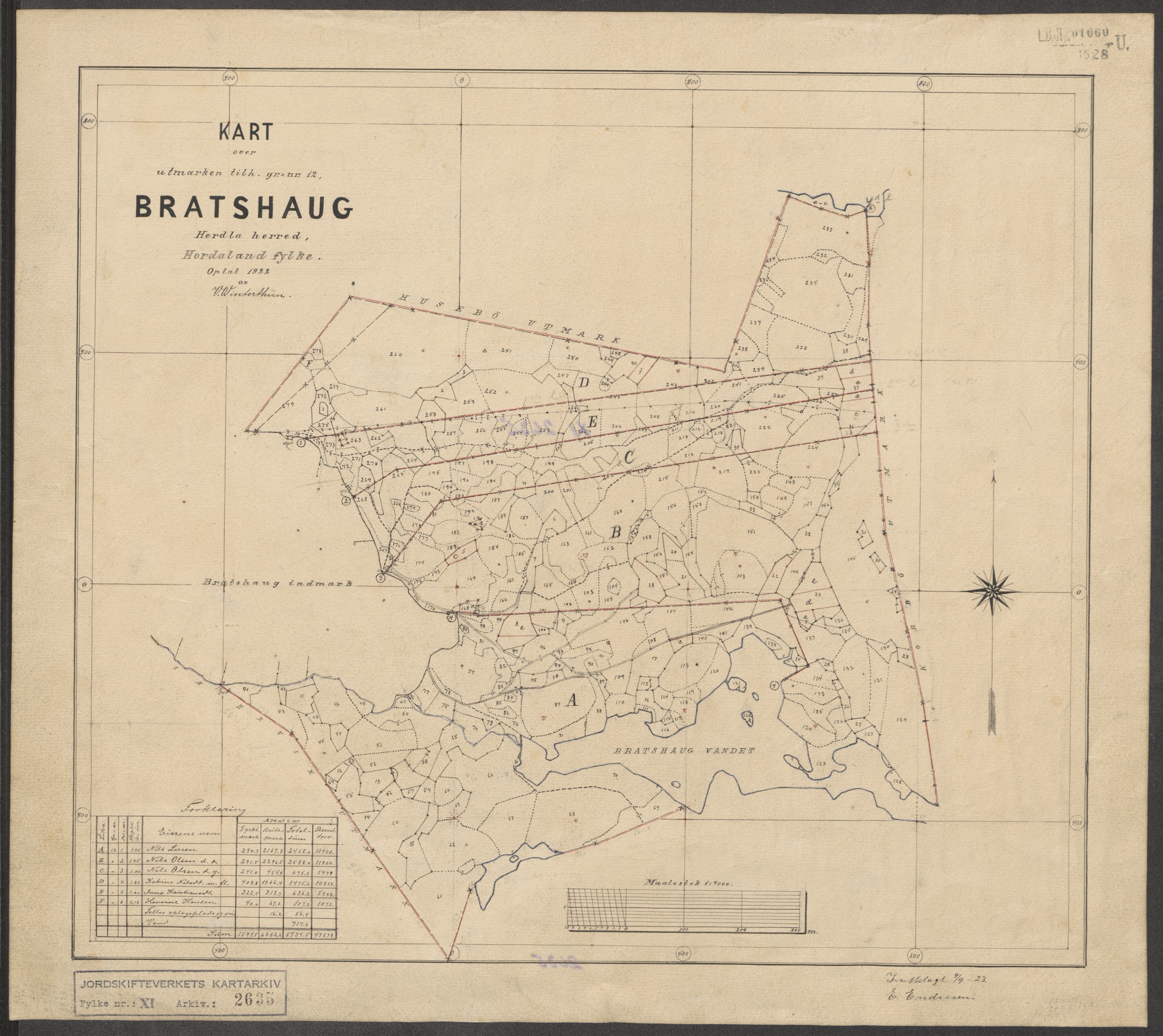 Jordskifteverkets kartarkiv, AV/RA-S-3929/T, 1859-1988, p. 2964