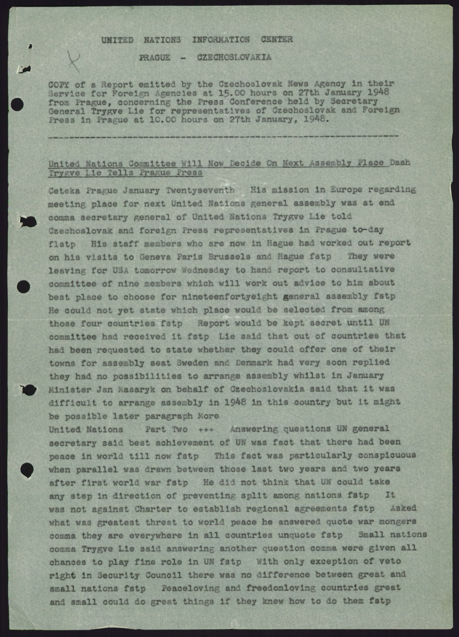 Lie, Trygve, AV/RA-PA-1407/D/L0013: Generalsekretærens papirer., 1946-1950, p. 847