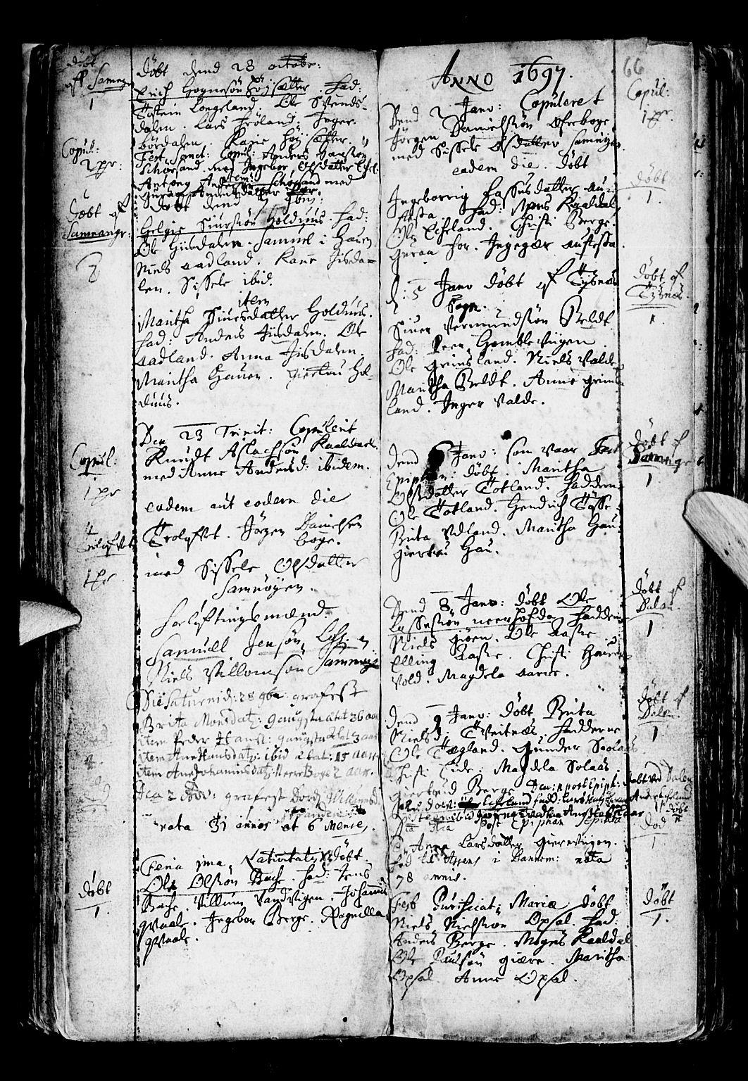 Os sokneprestembete, AV/SAB-A-99929: Parish register (official) no. A 6, 1669-1719, p. 66