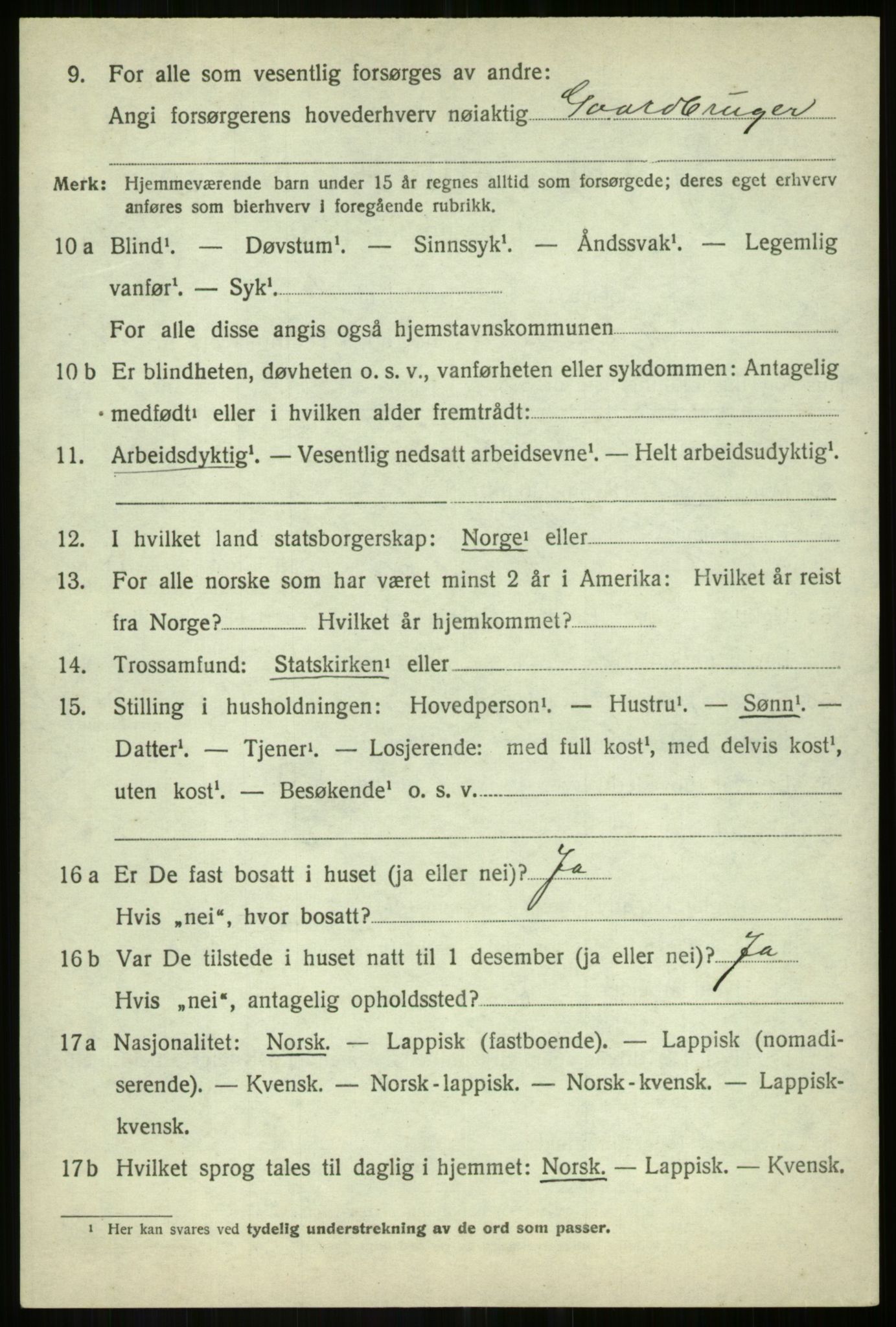 SATØ, 1920 census for Målselv, 1920, p. 7020