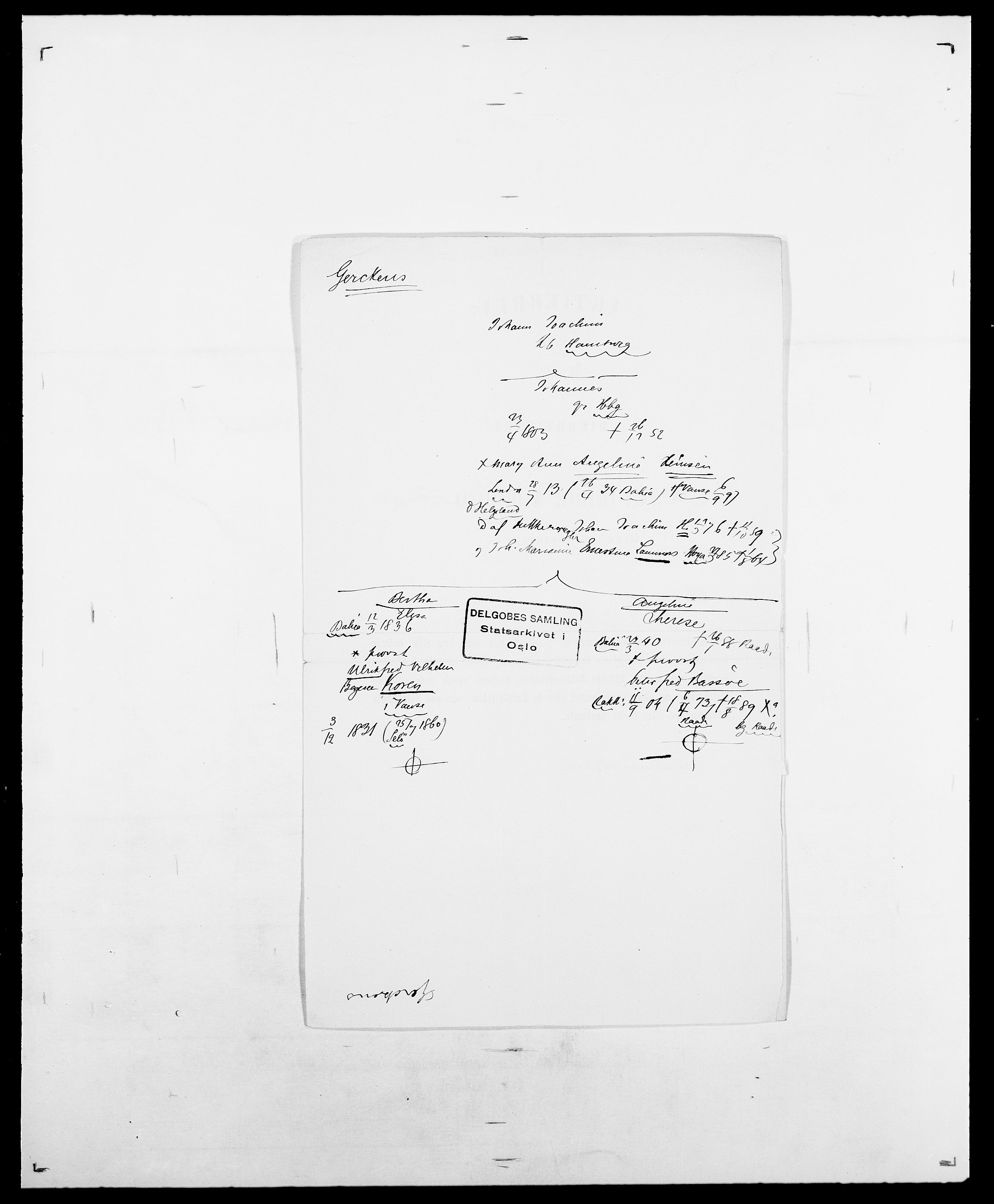 Delgobe, Charles Antoine - samling, AV/SAO-PAO-0038/D/Da/L0013: Forbos - Geving, p. 616