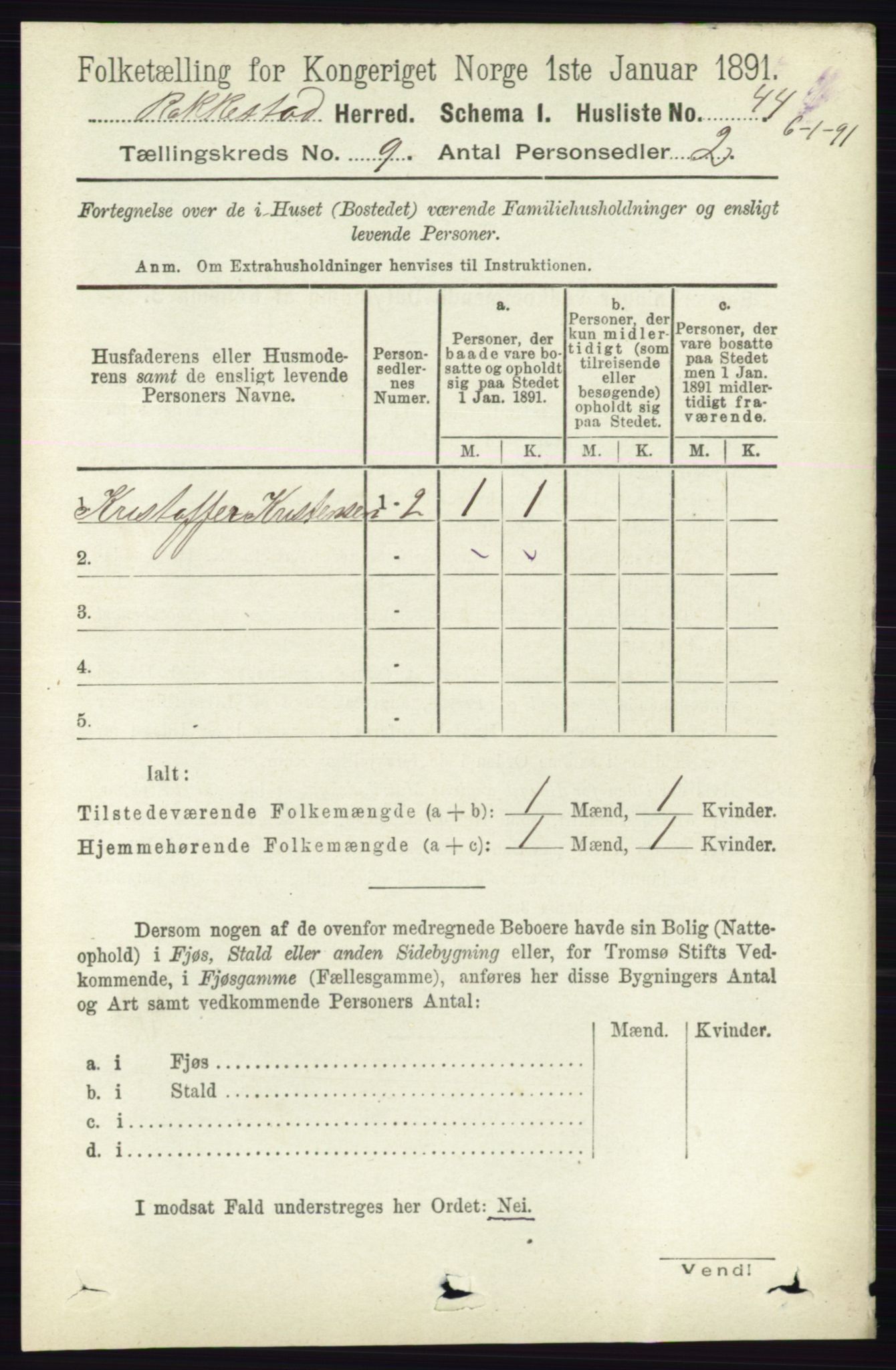 RA, 1891 census for 0128 Rakkestad, 1891, p. 4090