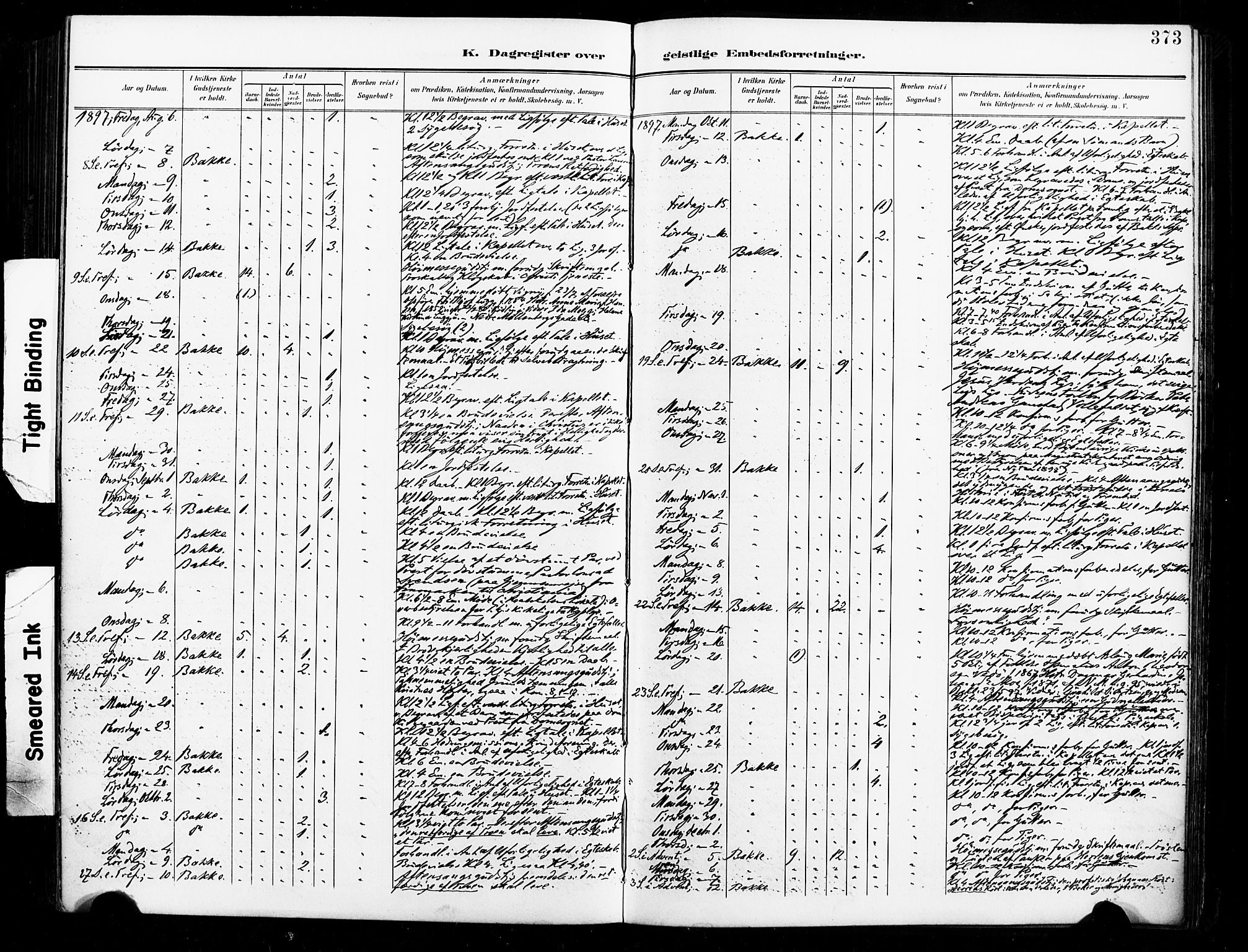 Ministerialprotokoller, klokkerbøker og fødselsregistre - Sør-Trøndelag, SAT/A-1456/604/L0198: Parish register (official) no. 604A19, 1893-1900, p. 373