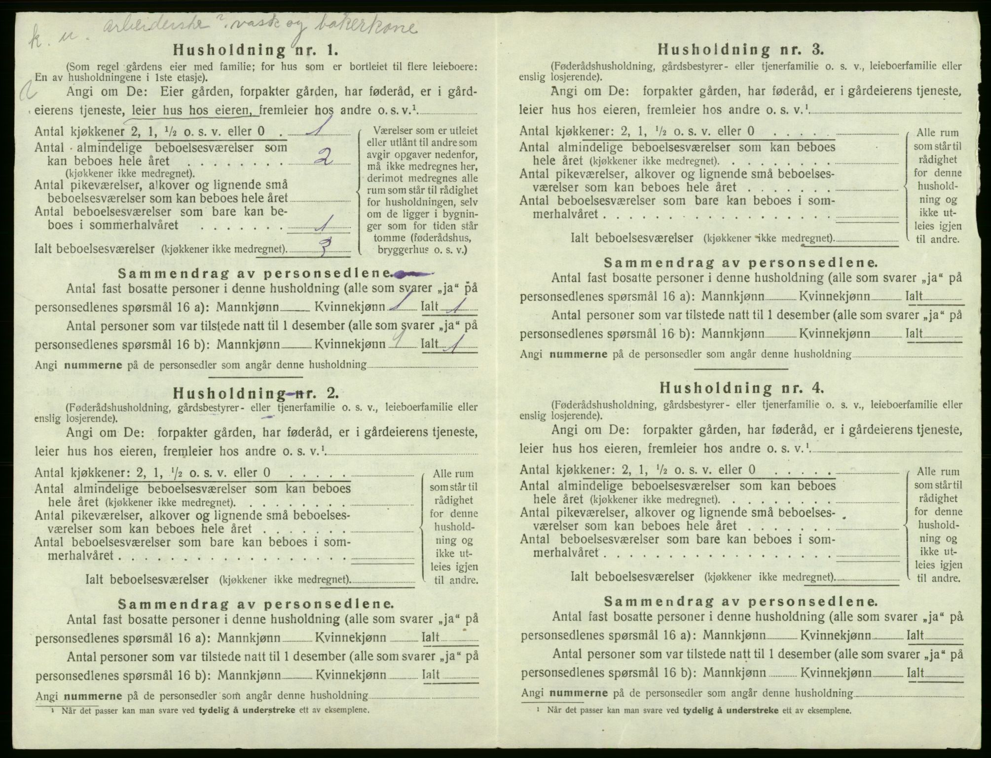 SAB, 1920 census for Stord, 1920, p. 1029