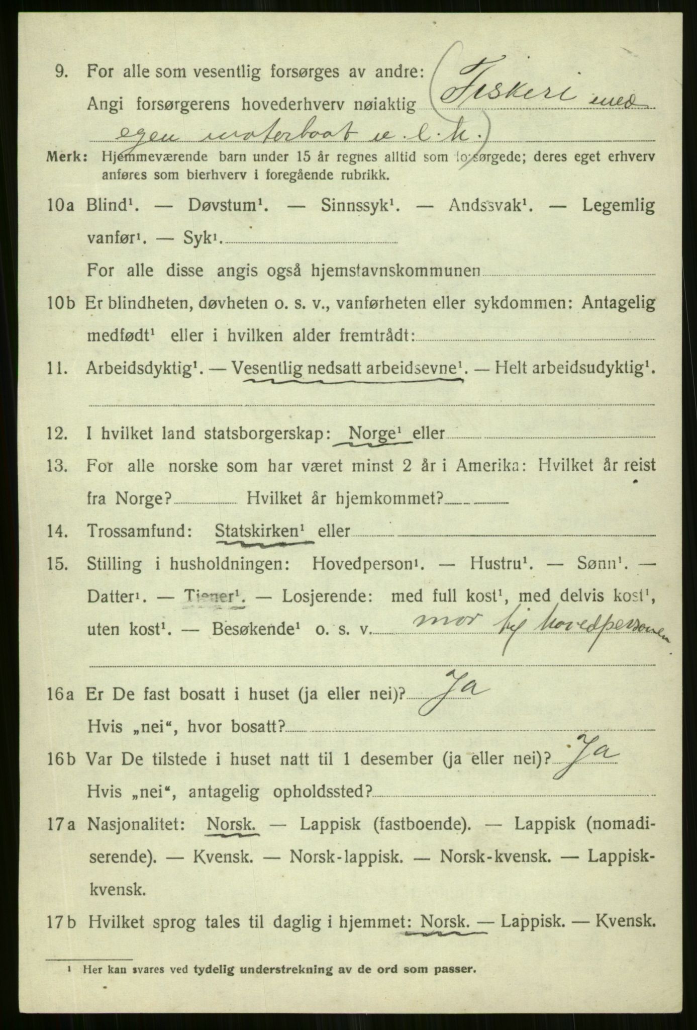 SATØ, 1920 census for Skjervøy, 1920, p. 6606