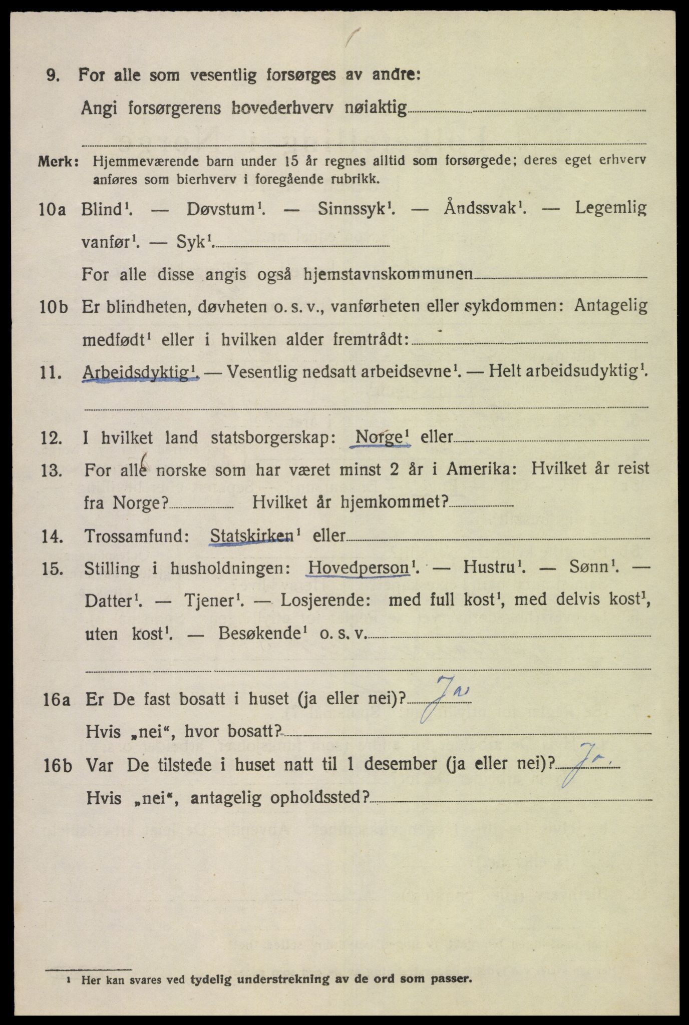 SAK, 1920 census for Spind, 1920, p. 1646