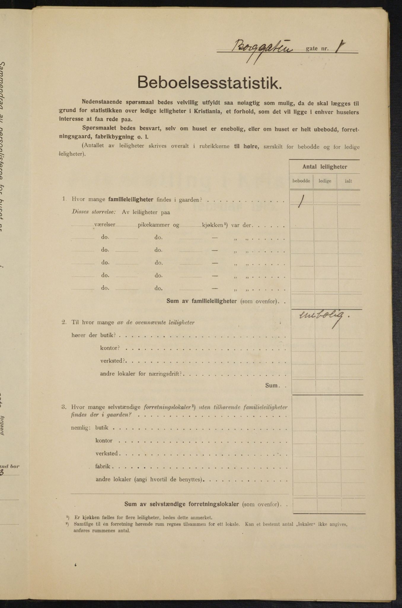 OBA, Municipal Census 1915 for Kristiania, 1915, p. 7704