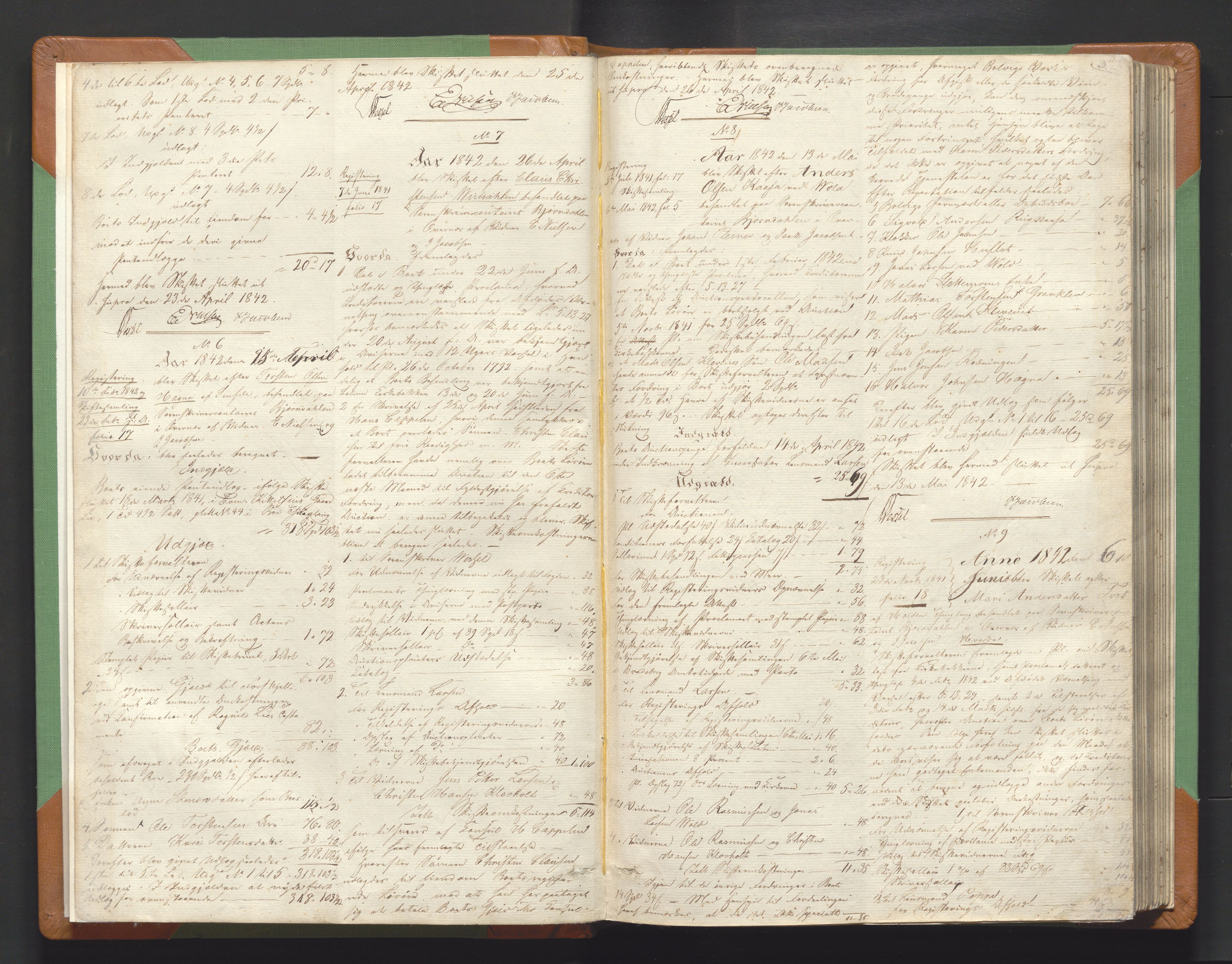 Nedre Telemark sorenskriveri, AV/SAKO-A-135/H/Hb/Hbe/L0001: Skifteutlodningsprotokoll, 1842-1857, p. 2b-3a