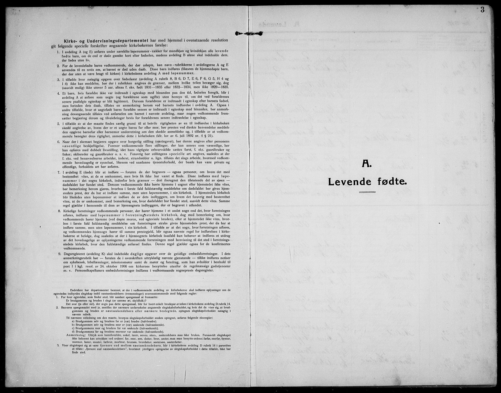 Gloppen sokneprestembete, SAB/A-80101/H/Hab/Habc/L0003: Parish register (copy) no. C 3, 1911-1938, p. 3