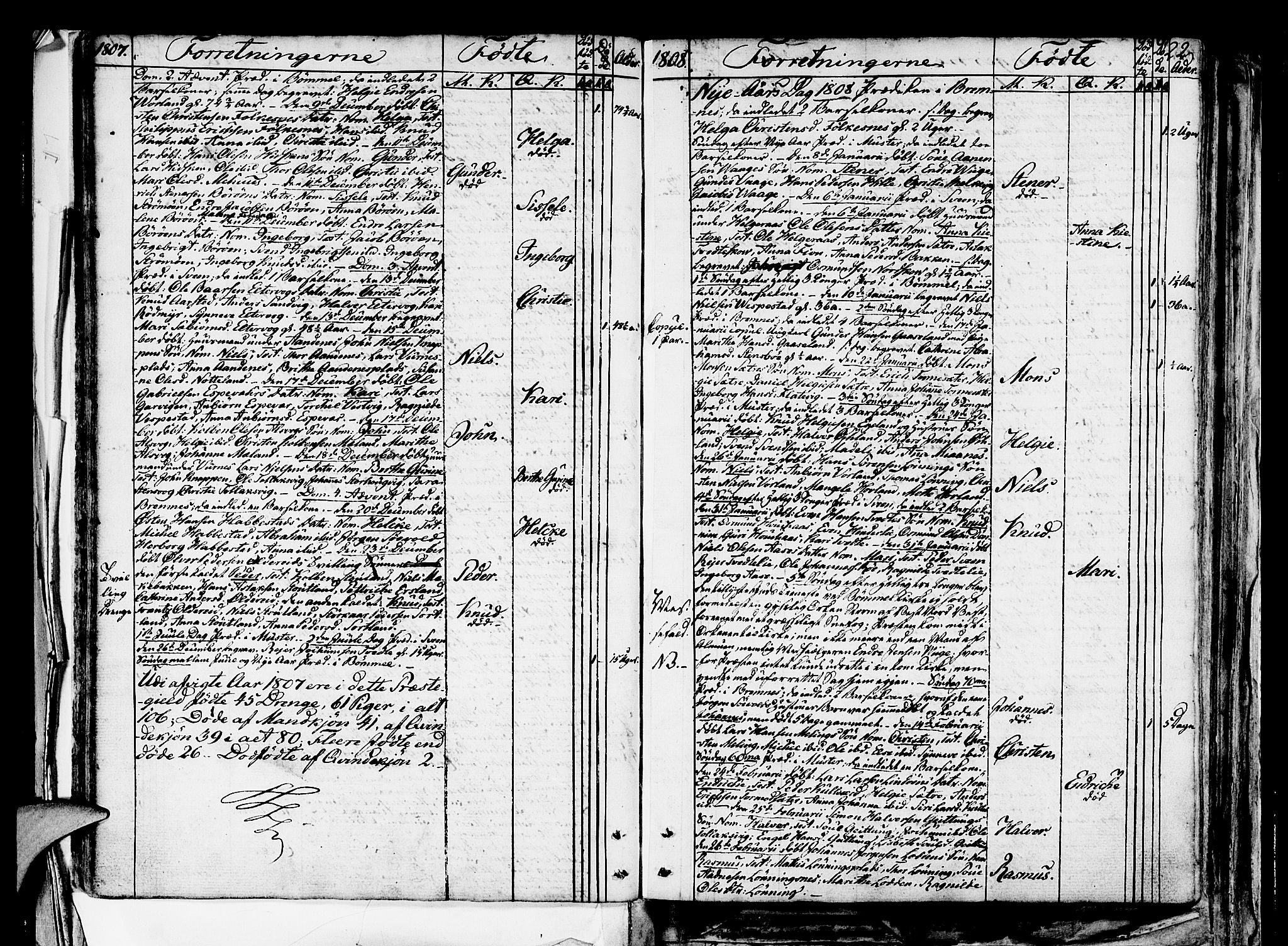 Finnås sokneprestembete, AV/SAB-A-99925/H/Ha/Haa/Haaa/L0004: Parish register (official) no. A 4, 1804-1830, p. 22