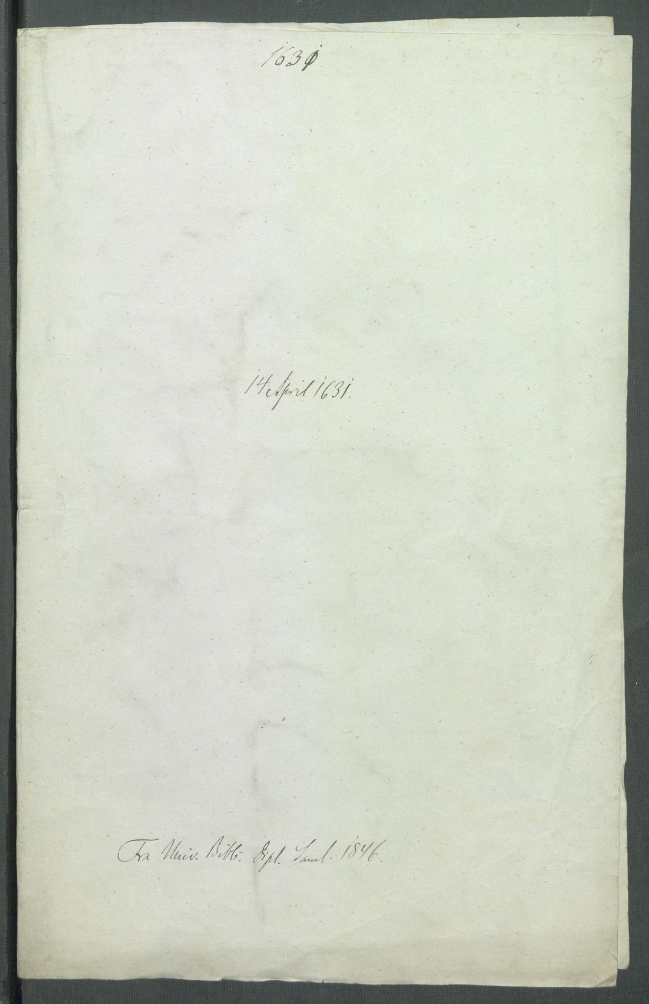 Riksarkivets diplomsamling, RA/EA-5965/F02/L0140: Dokumenter, 1631, p. 53