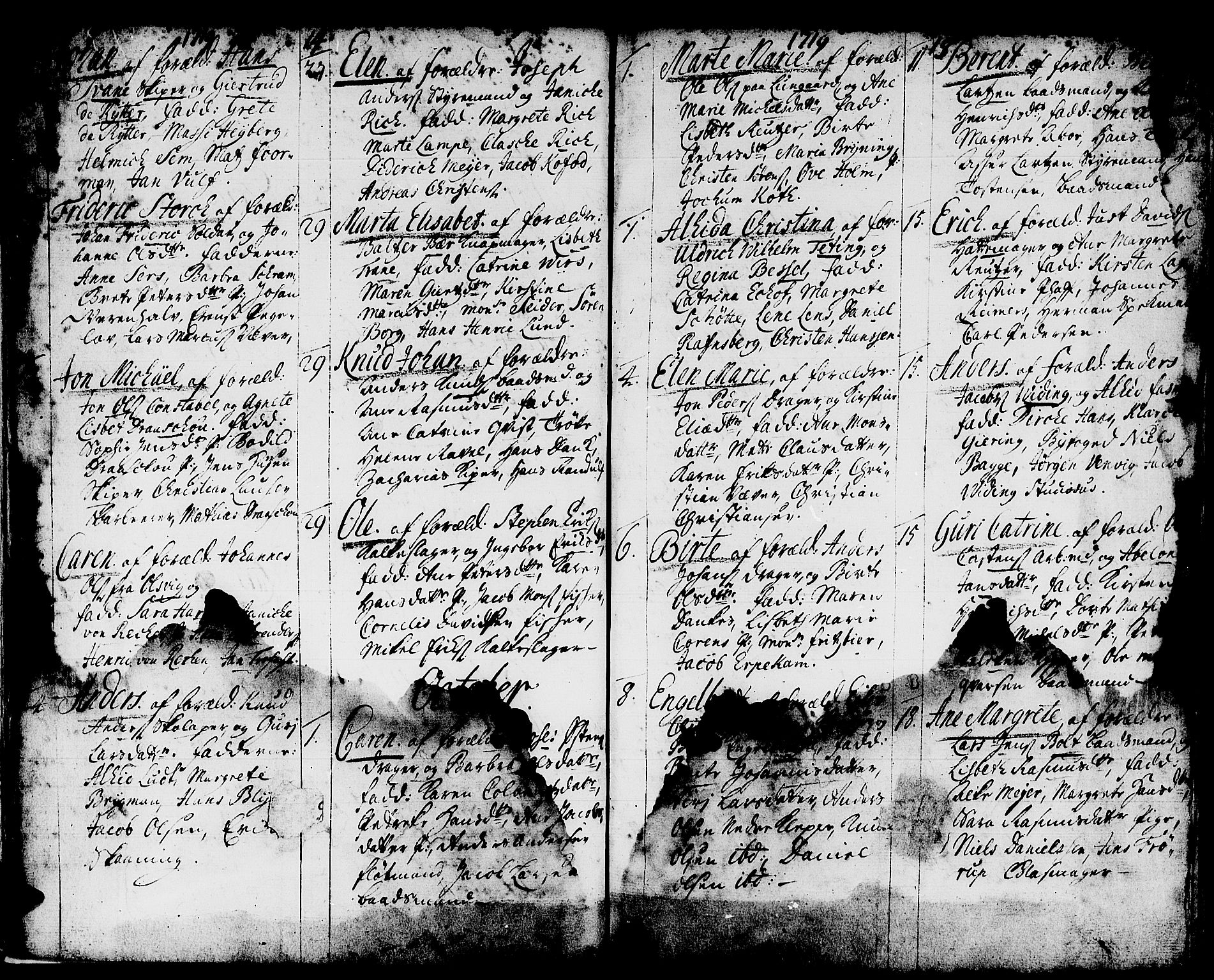 Domkirken sokneprestembete, AV/SAB-A-74801/H/Haa/L0001: Parish register (official) no. A 1, 1719-1732, p. 14-15