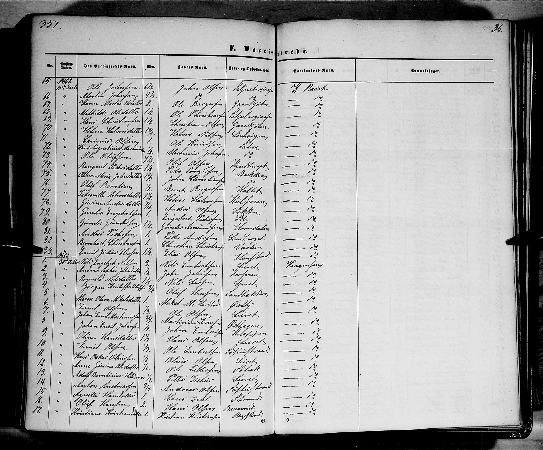 Elverum prestekontor, SAH/PREST-044/H/Ha/Haa/L0010: Parish register (official) no. 10, 1857-1868, p. 351