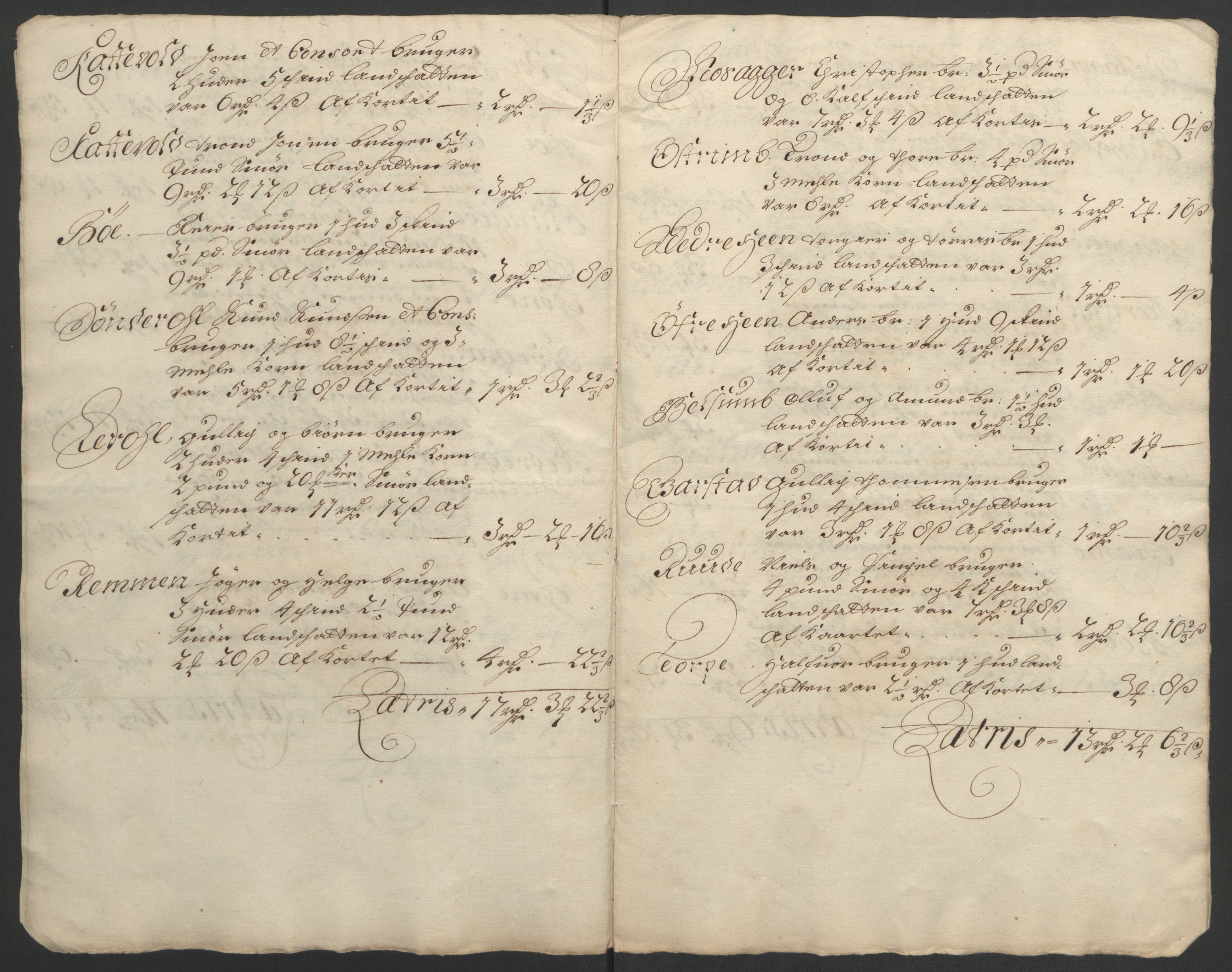 Rentekammeret inntil 1814, Reviderte regnskaper, Fogderegnskap, AV/RA-EA-4092/R18/L1290: Fogderegnskap Hadeland, Toten og Valdres, 1691, p. 263