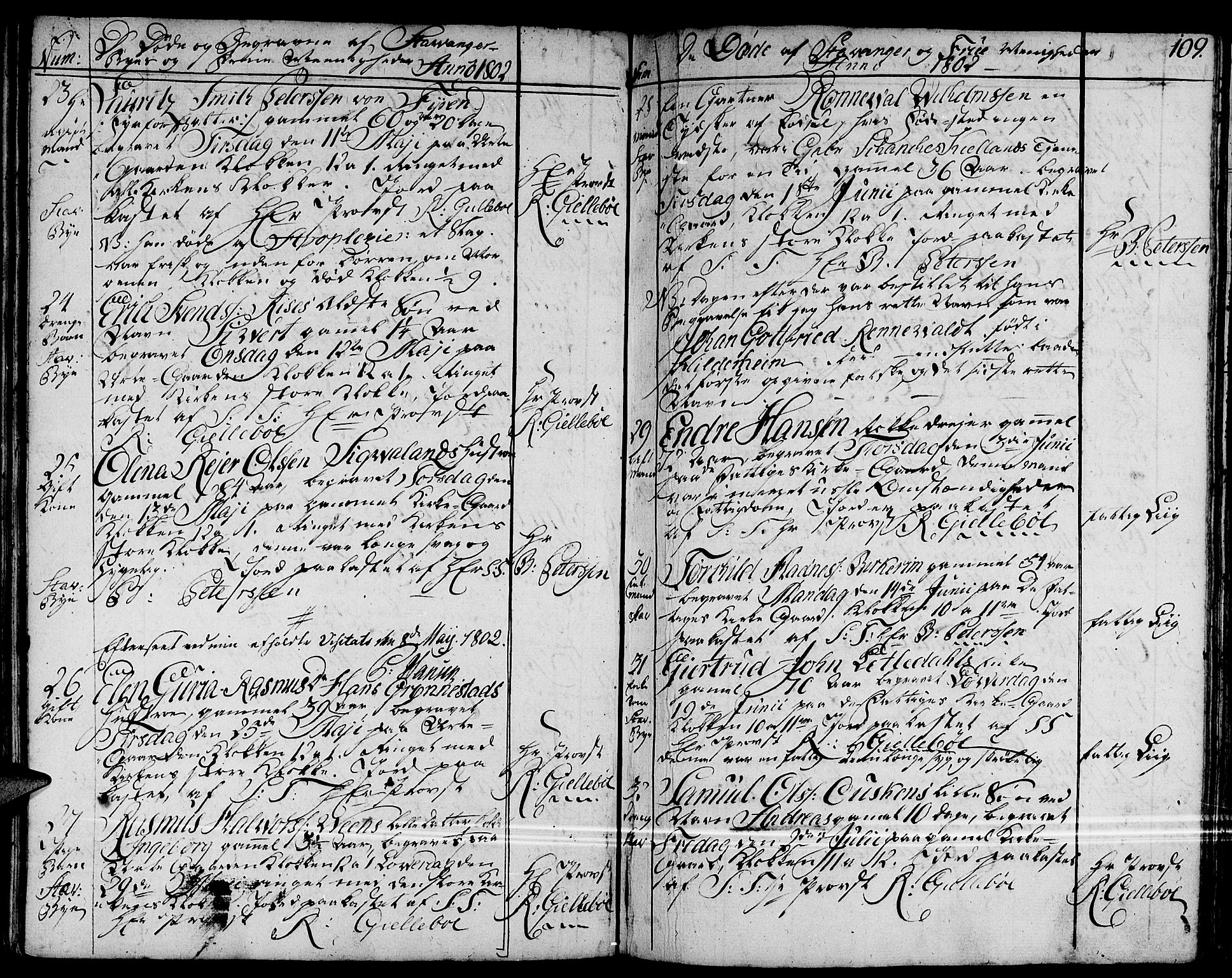 Domkirken sokneprestkontor, AV/SAST-A-101812/001/30/30BA/L0007: Parish register (official) no. A 7, 1789-1815, p. 109