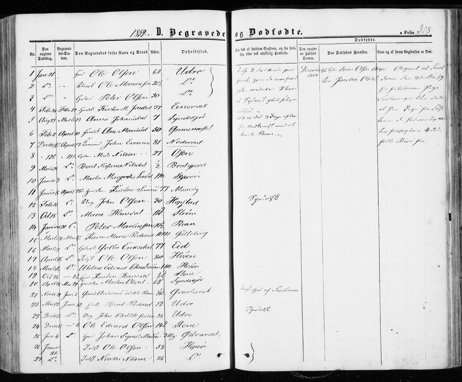 Ministerialprotokoller, klokkerbøker og fødselsregistre - Sør-Trøndelag, SAT/A-1456/657/L0705: Parish register (official) no. 657A06, 1858-1867, p. 328