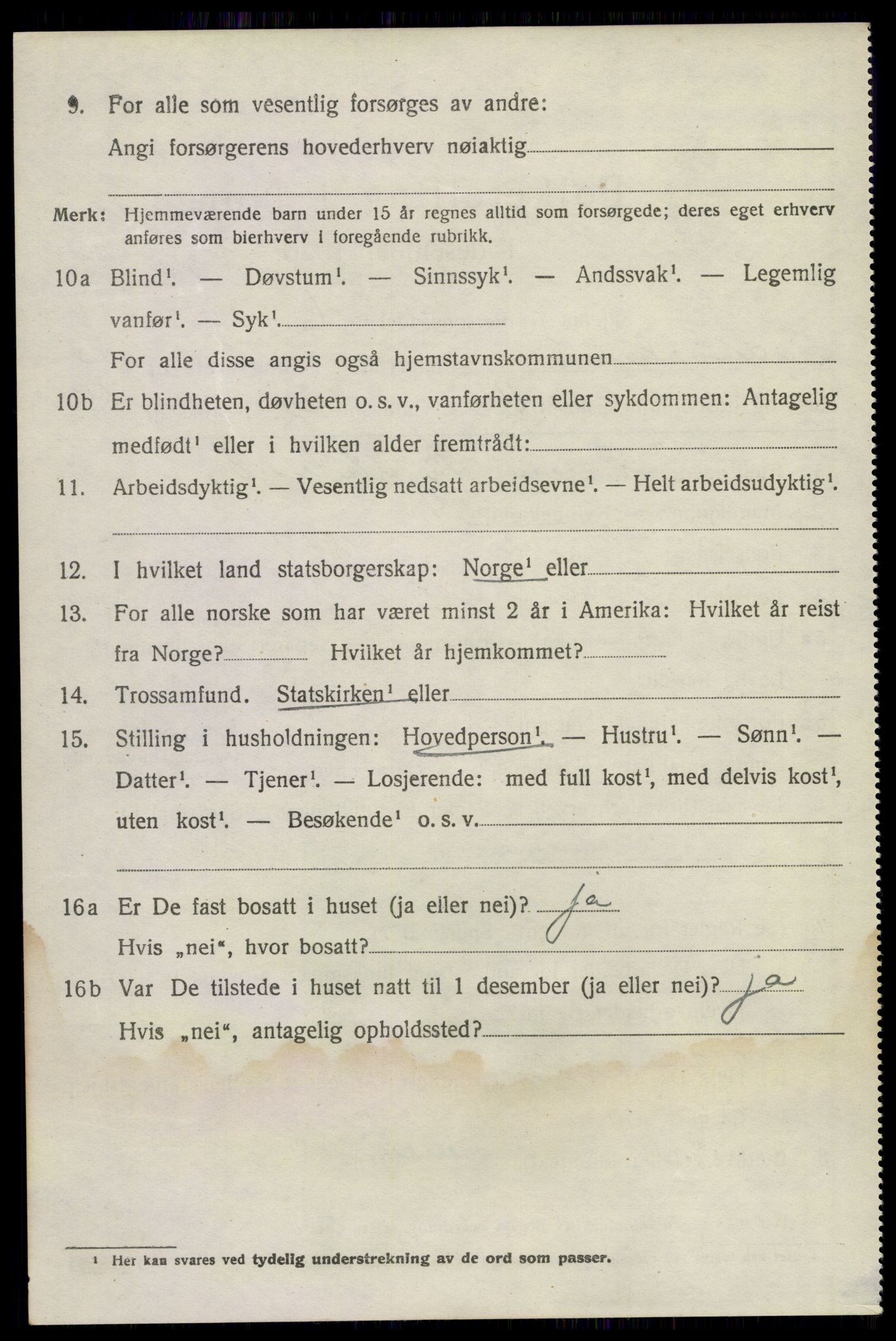 SAKO, 1920 census for Sandeherred, 1920, p. 5235