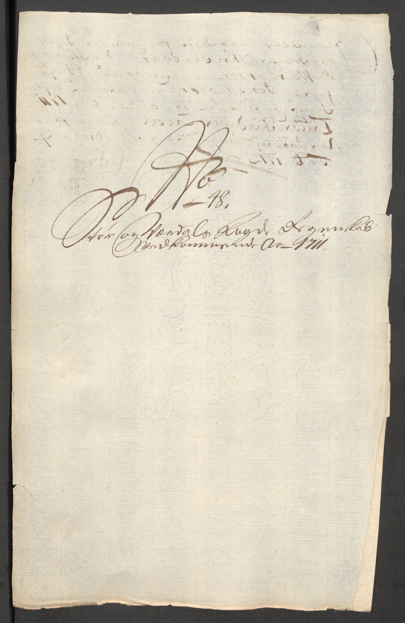 Rentekammeret inntil 1814, Reviderte regnskaper, Fogderegnskap, AV/RA-EA-4092/R62/L4201: Fogderegnskap Stjørdal og Verdal, 1711, p. 219