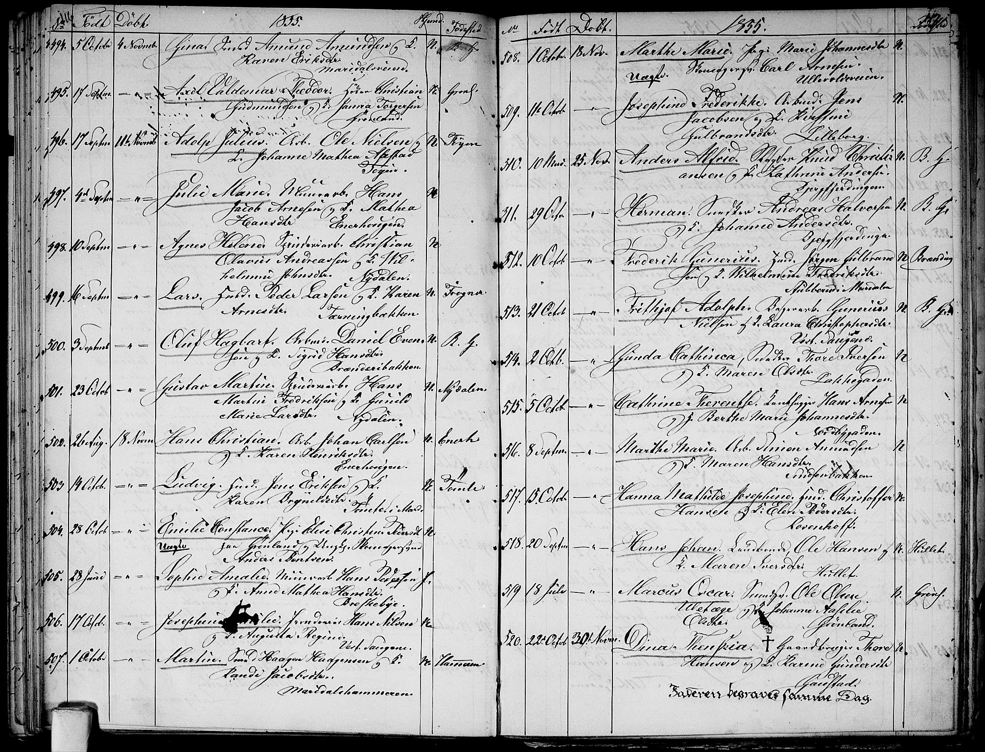 Aker prestekontor kirkebøker, AV/SAO-A-10861/G/L0010: Parish register (copy) no. 10, 1852-1859, p. 116-117