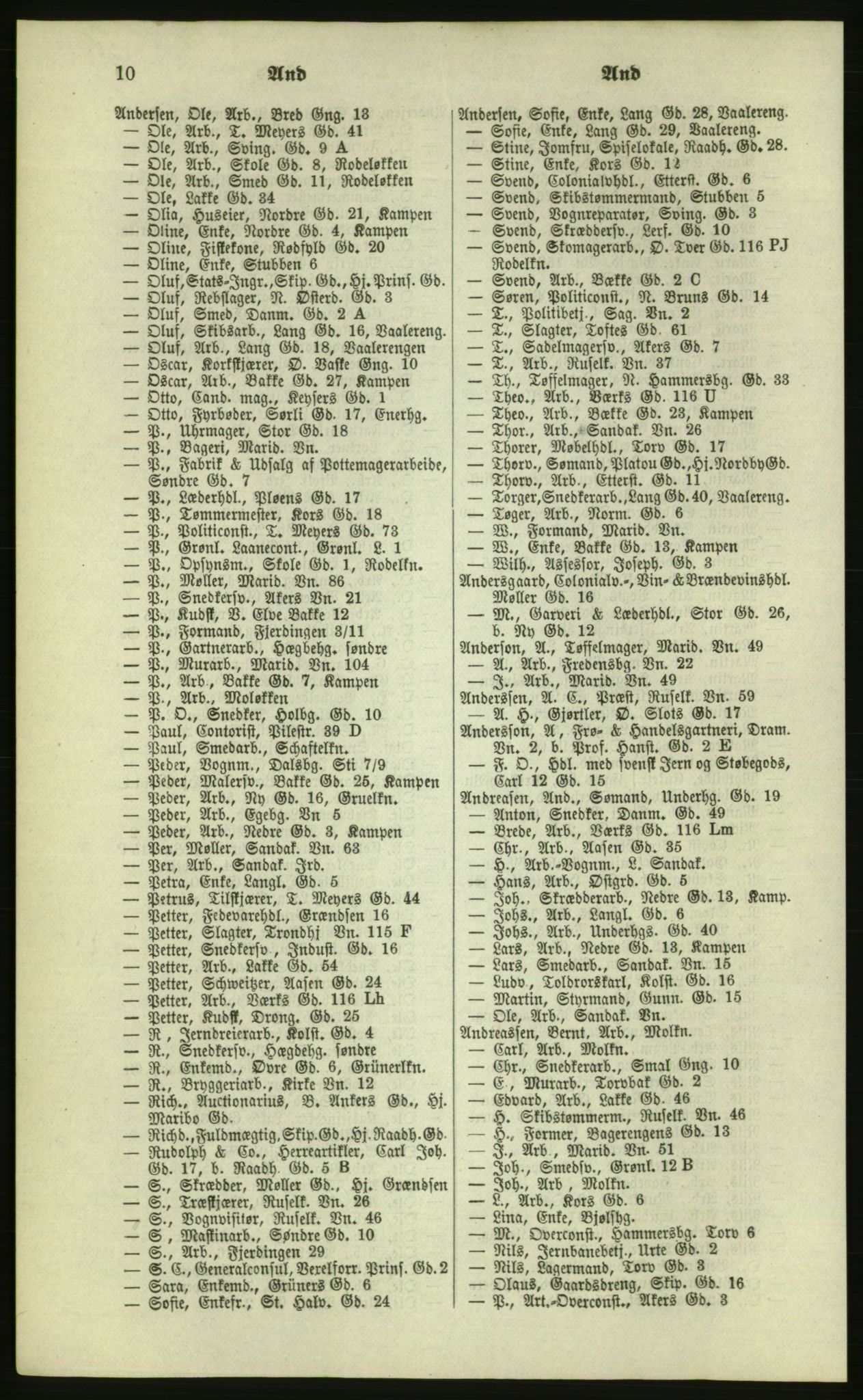 Kristiania/Oslo adressebok, PUBL/-, 1879, p. 10