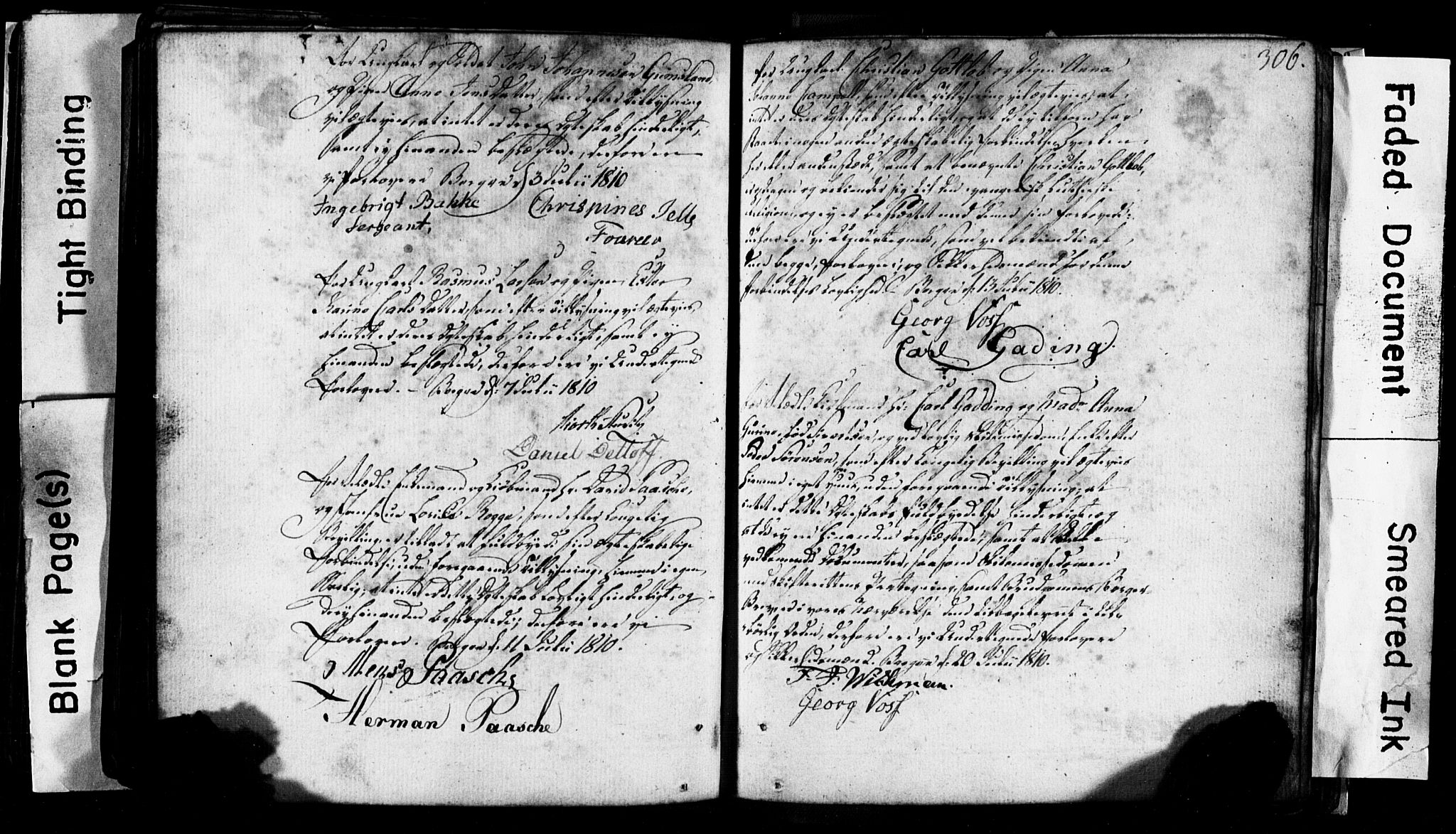 Korskirken sokneprestembete, AV/SAB-A-76101: Best man's statements no. II.5.1, 1776-1816, p. 306