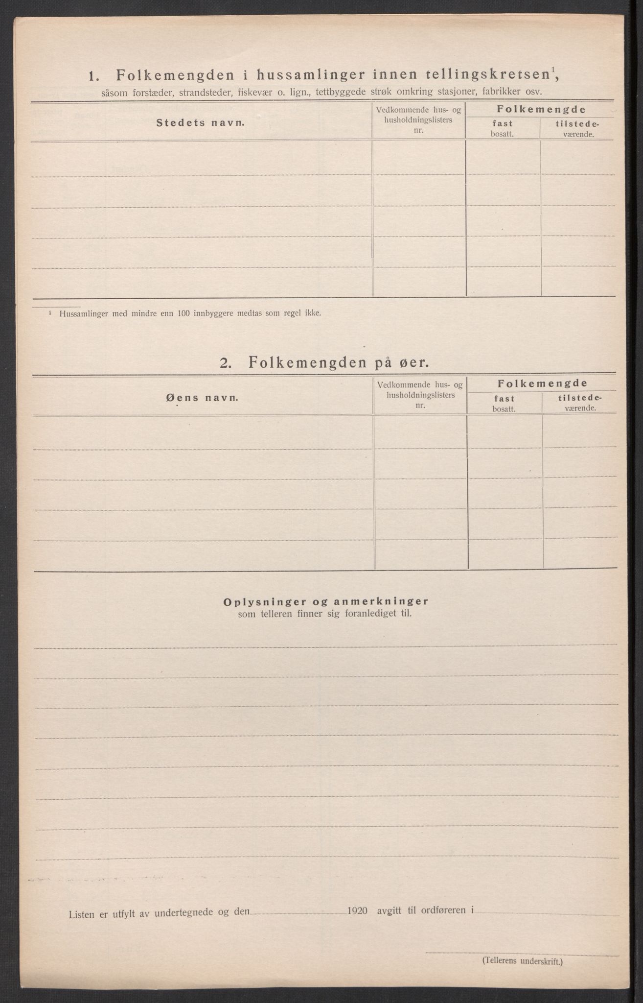 SAK, 1920 census for Nes (V-A), 1920, p. 46