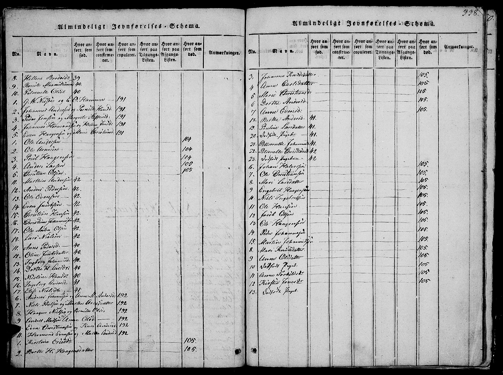 Østre Toten prestekontor, AV/SAH-PREST-104/H/Ha/Hab/L0001: Parish register (copy) no. 1, 1827-1839, p. 338