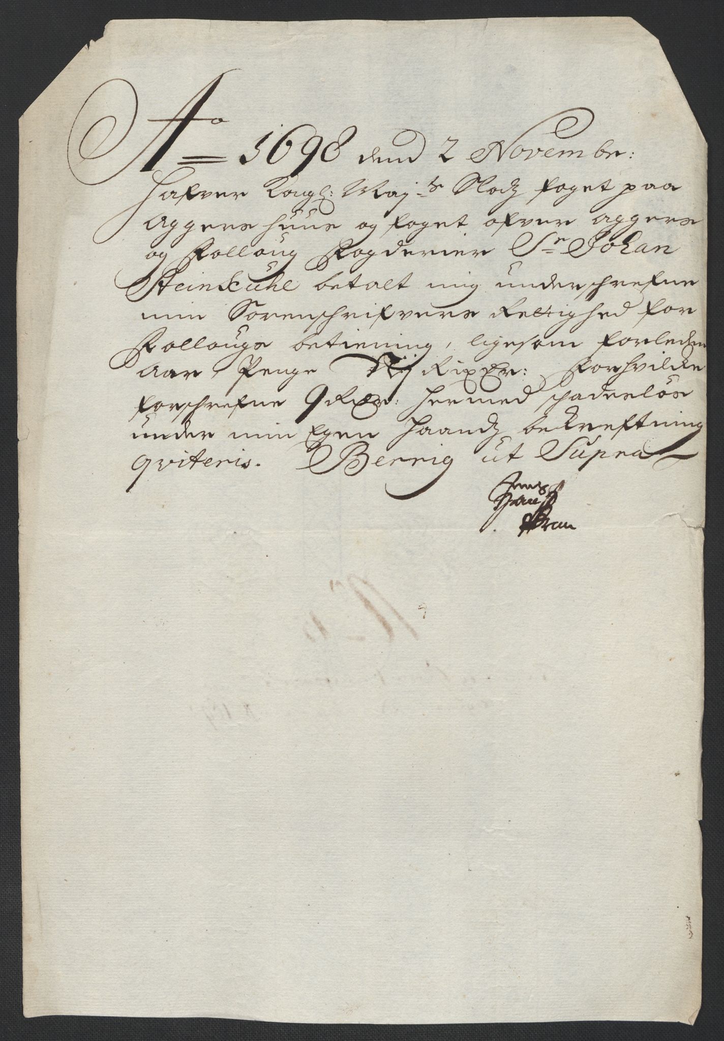 Rentekammeret inntil 1814, Reviderte regnskaper, Fogderegnskap, AV/RA-EA-4092/R10/L0441: Fogderegnskap Aker og Follo, 1698, p. 199