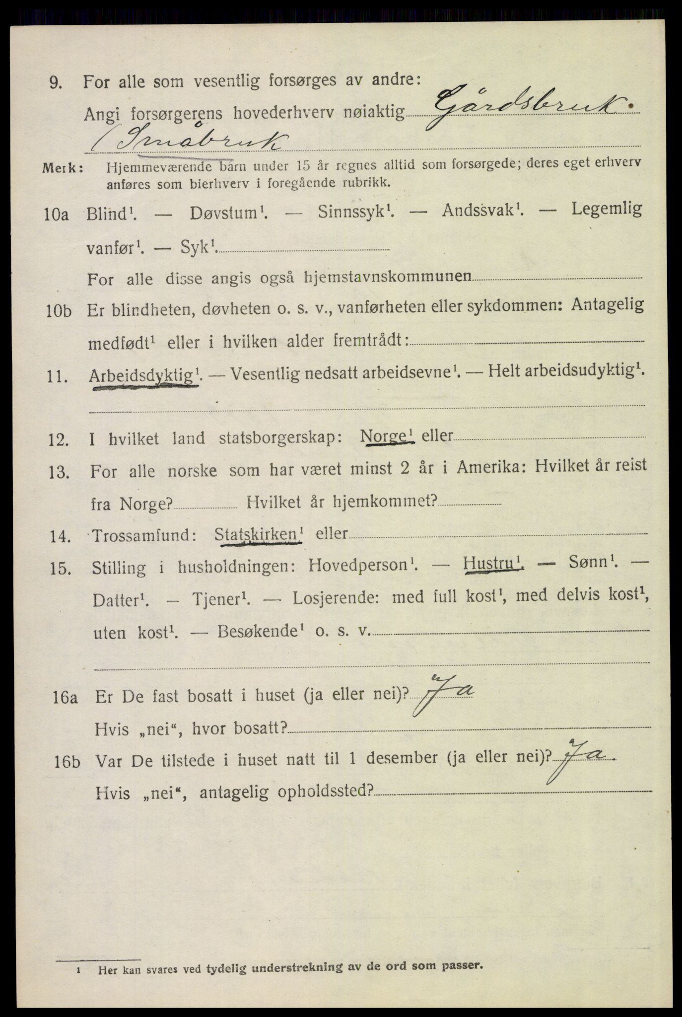 SAH, 1920 census for Ytre Rendal, 1920, p. 1772