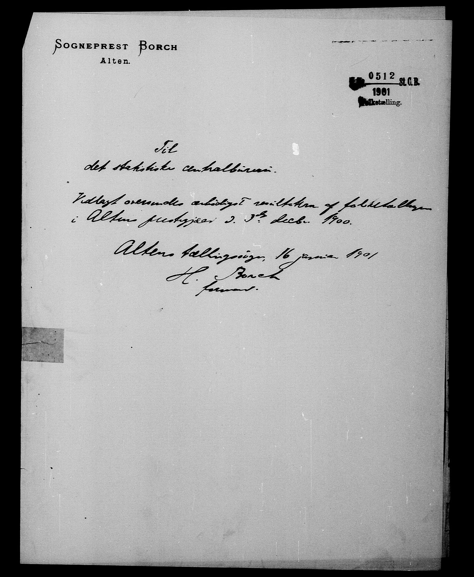 SATØ, 1900 census for Alta, 1900, p. 19